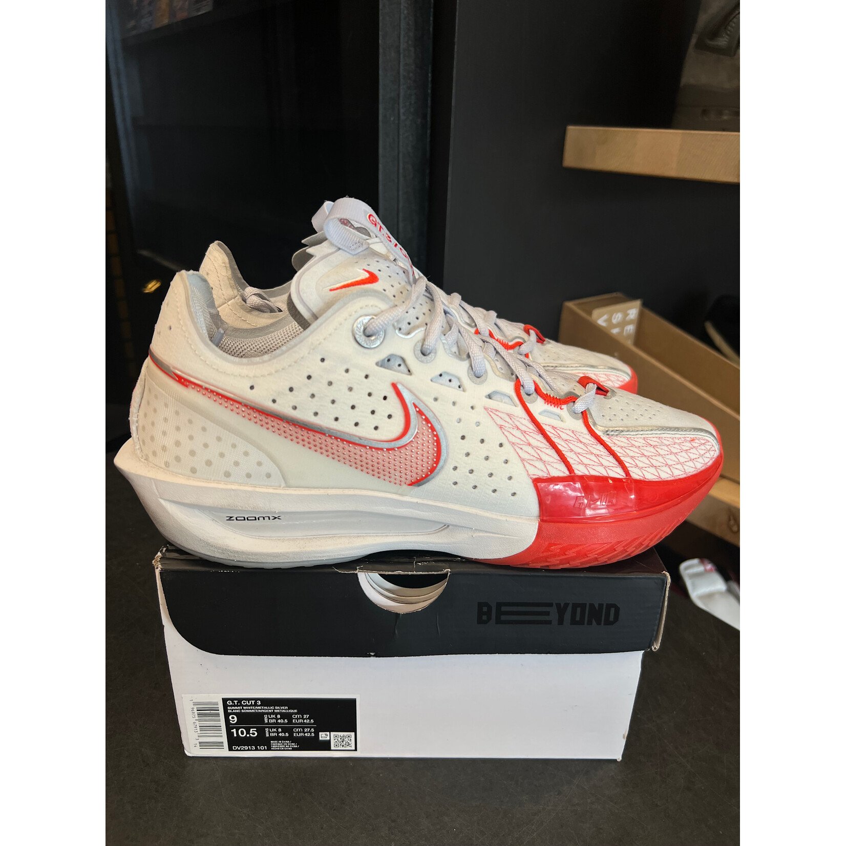 Nike Nike Air Zoom GT Cut 3 White Picante Red Size 9, PREOWNED