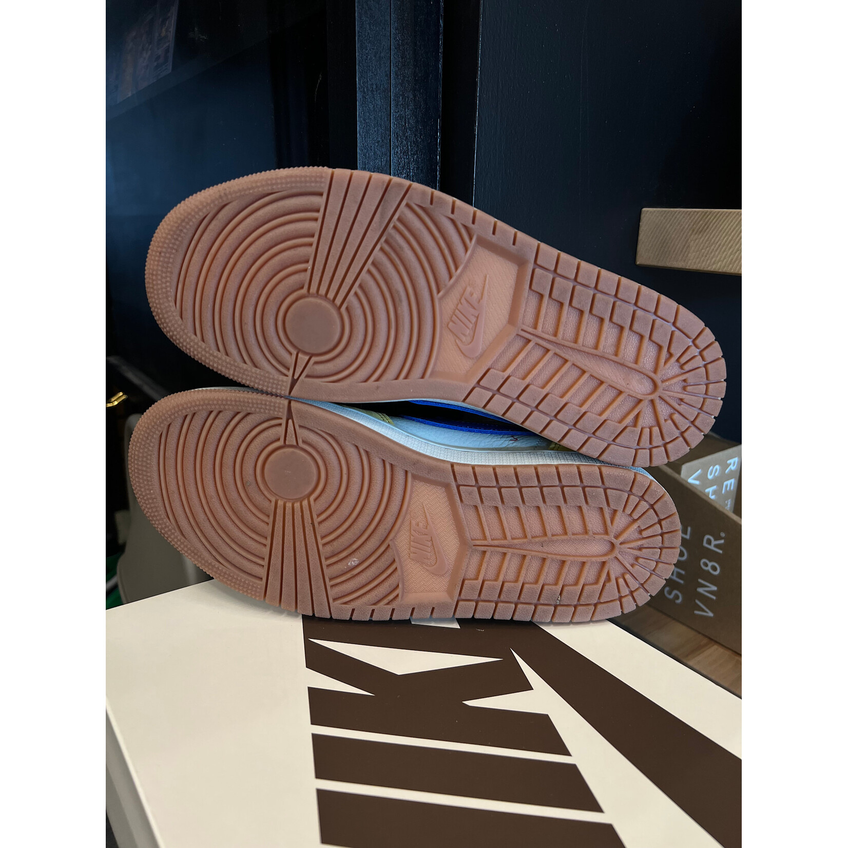 Nike Jordan 1 Retro Low OG SP Travis Scott Canary (Women's) Size 8W, PREOWNED