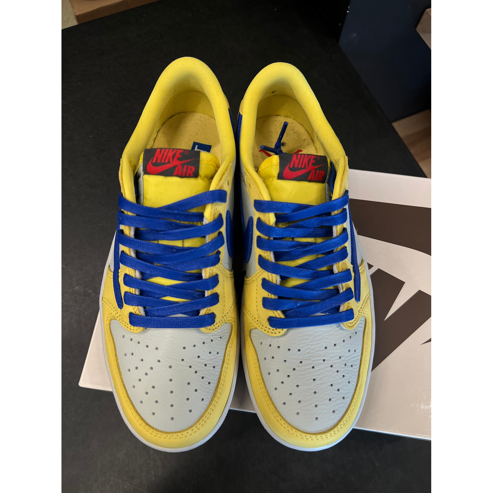 Nike Jordan 1 Retro Low OG SP Travis Scott Canary (Women's) Size 8W, PREOWNED