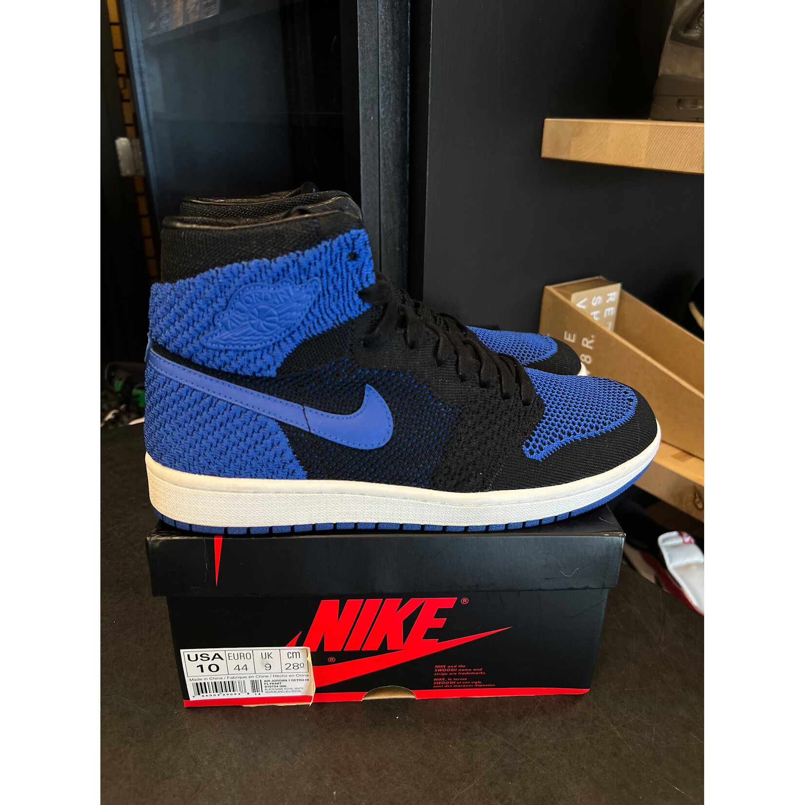 Jordan Jordan 1 Retro High Flyknit Royal Size 10, PREOWNED