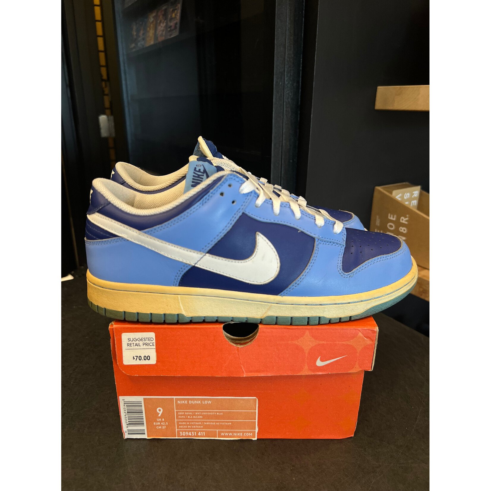 Nike Nike Dunk Low Blue  Size 9, PREOWNED