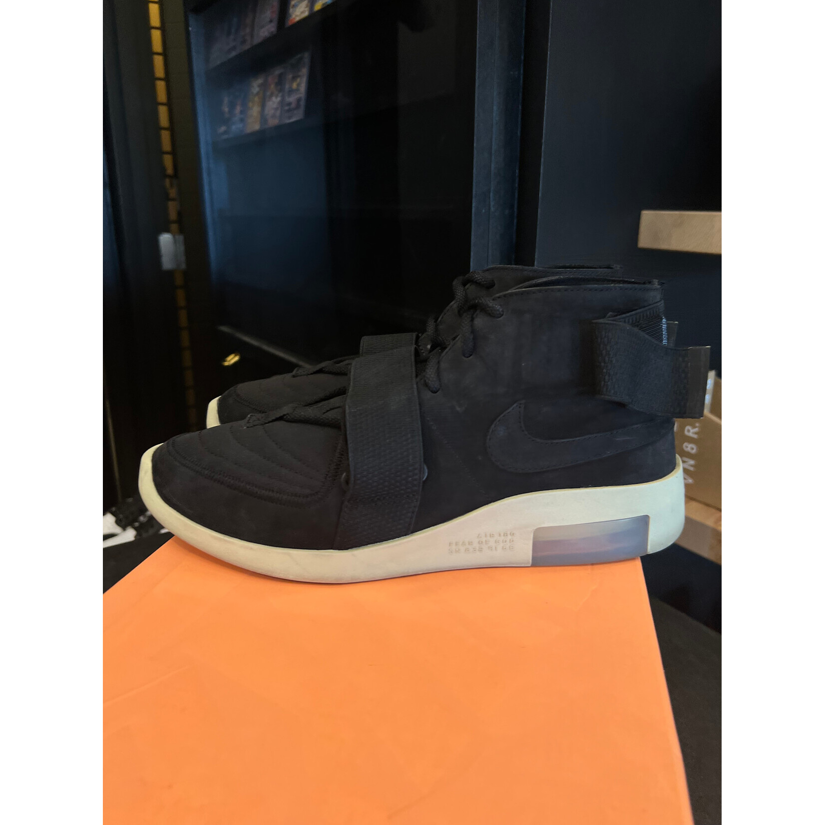 Nike Nike Air Fear Of God Raid Black Size 9.5, PREOWNED