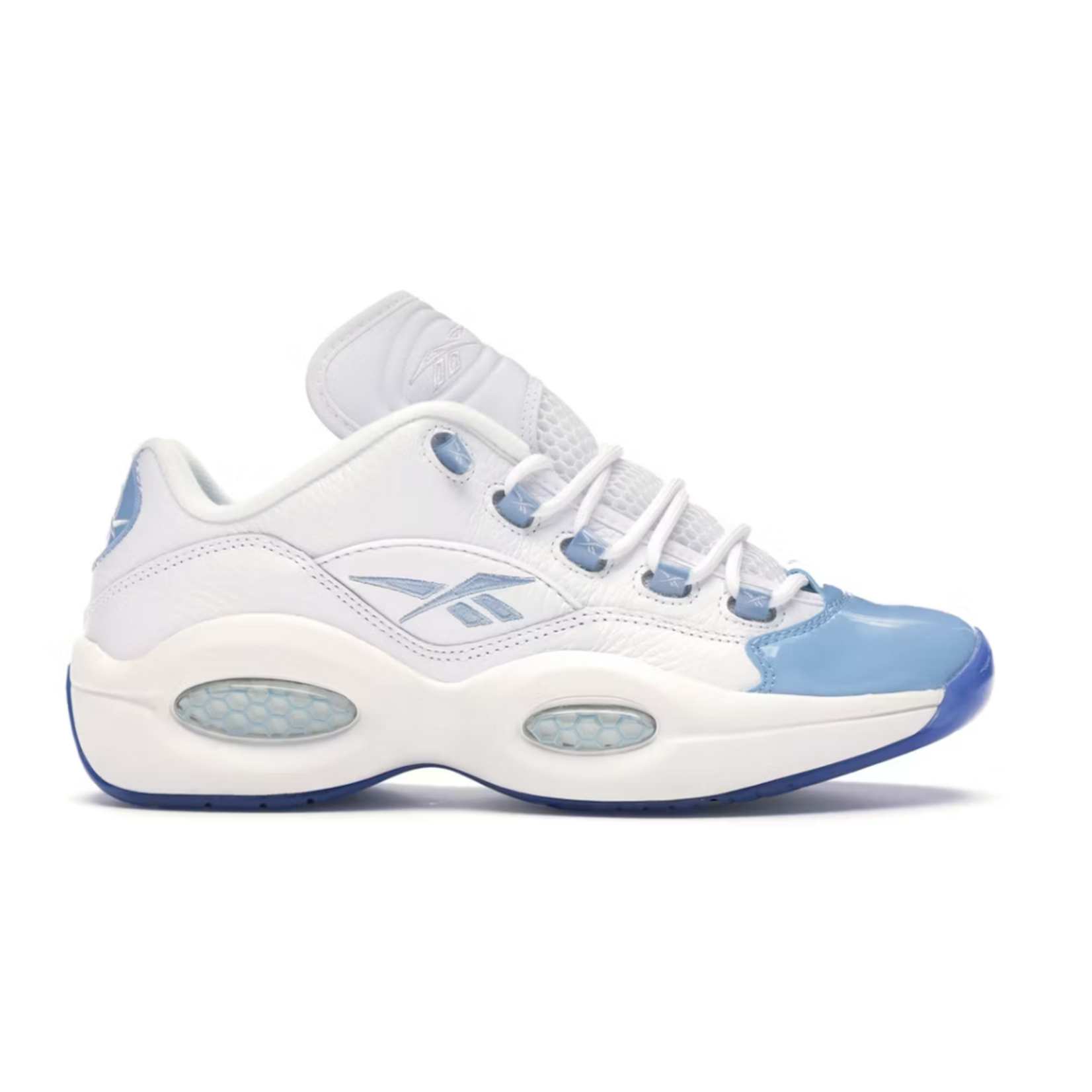 Reebok Reebok Question Low Patent Toe Carolina Blue Size 9.5, DS BRAND NEW