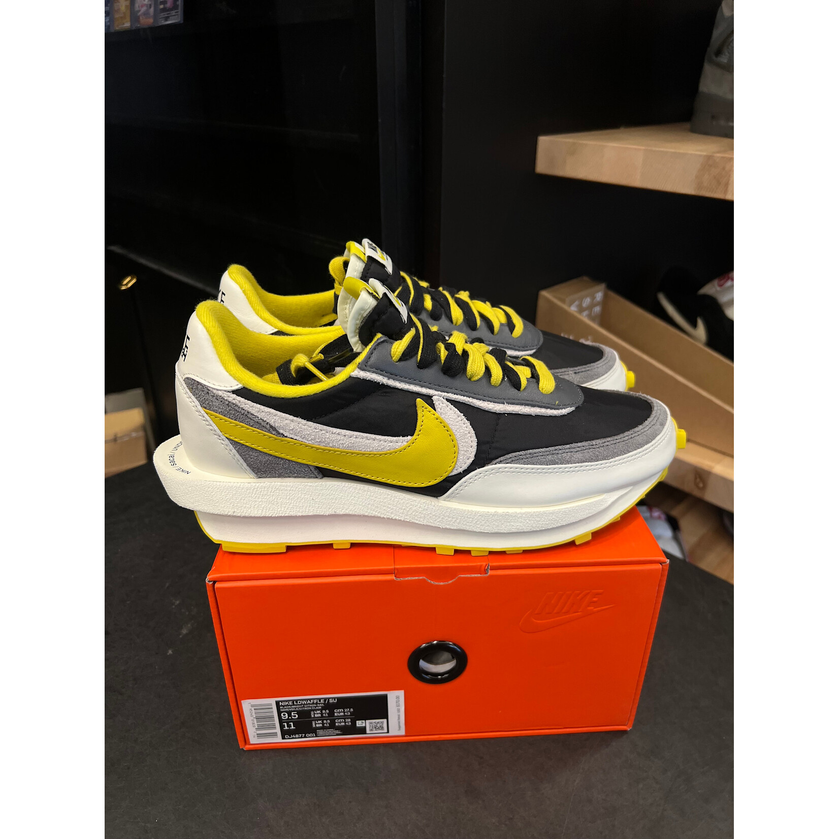 Nike Nike LD Waffle sacai Undercover Black Bright Citron Size 9.5, PREOWNED VNDS