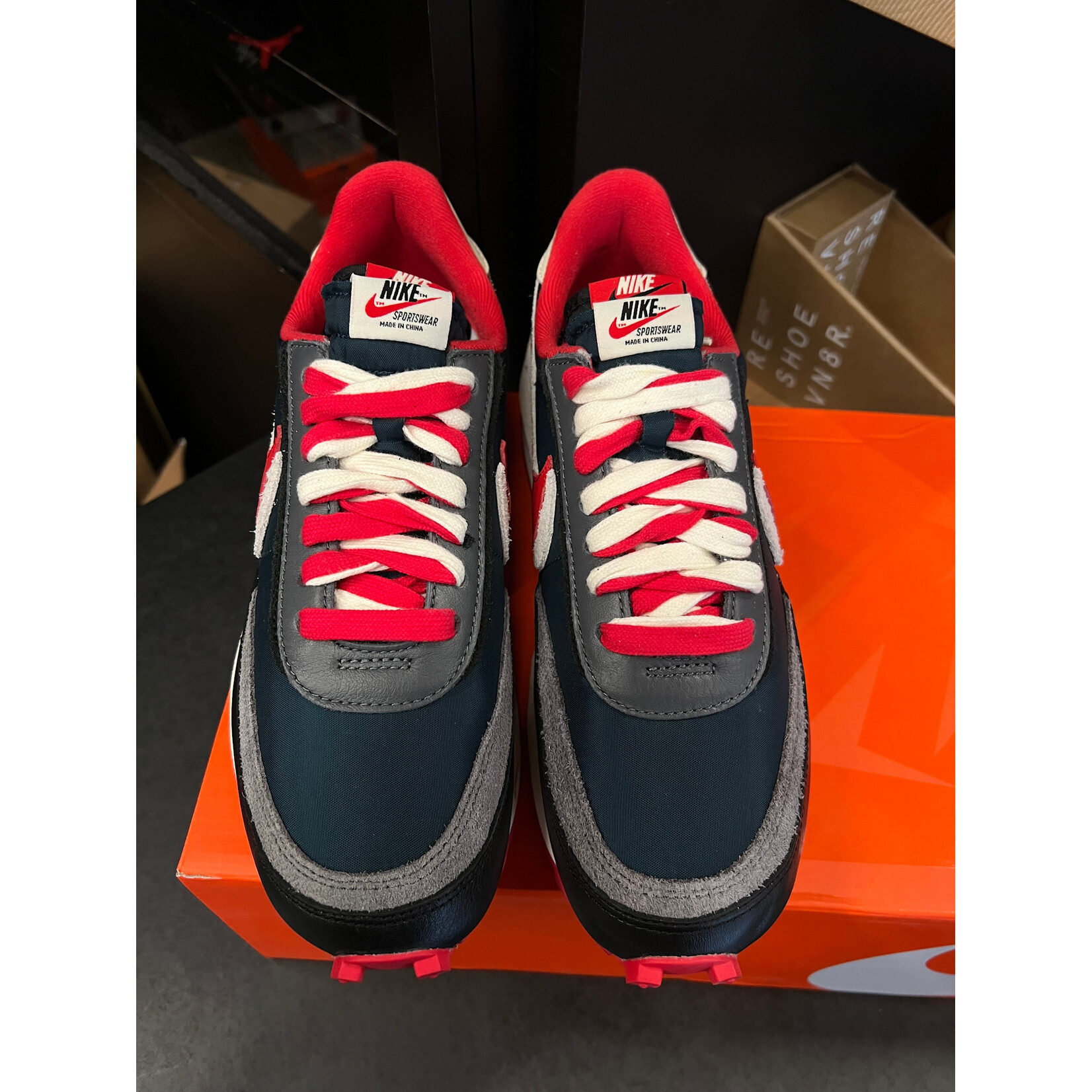 Nike Nike LD Waffle sacai Undercover Midnight Spruce University Red Size 9.5, PREOWNED