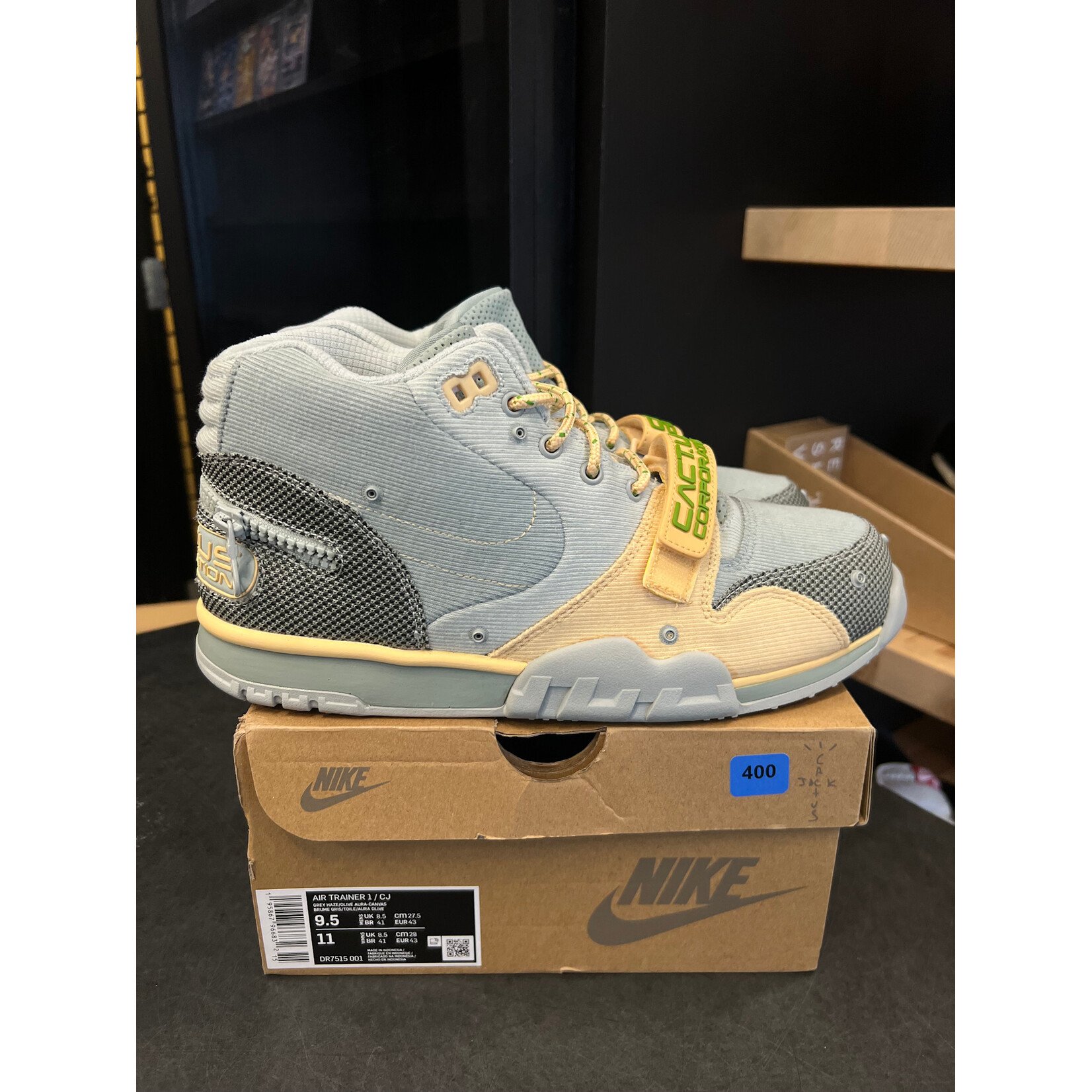 Nike Nike Air Trainer 1 SP Travis Scott Grey Haze Size 9.5, PREOWNED