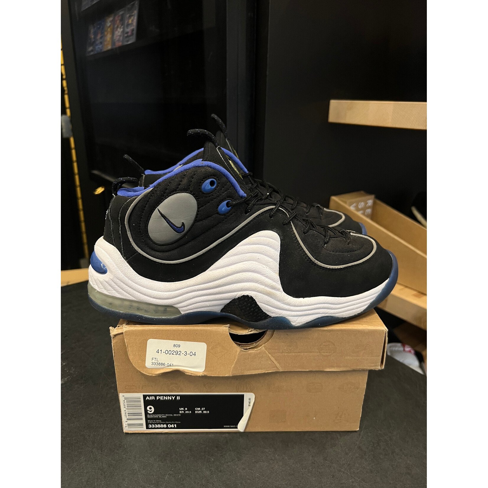 Nike Nike Penny II Black Royal Size 9, PREOWNED