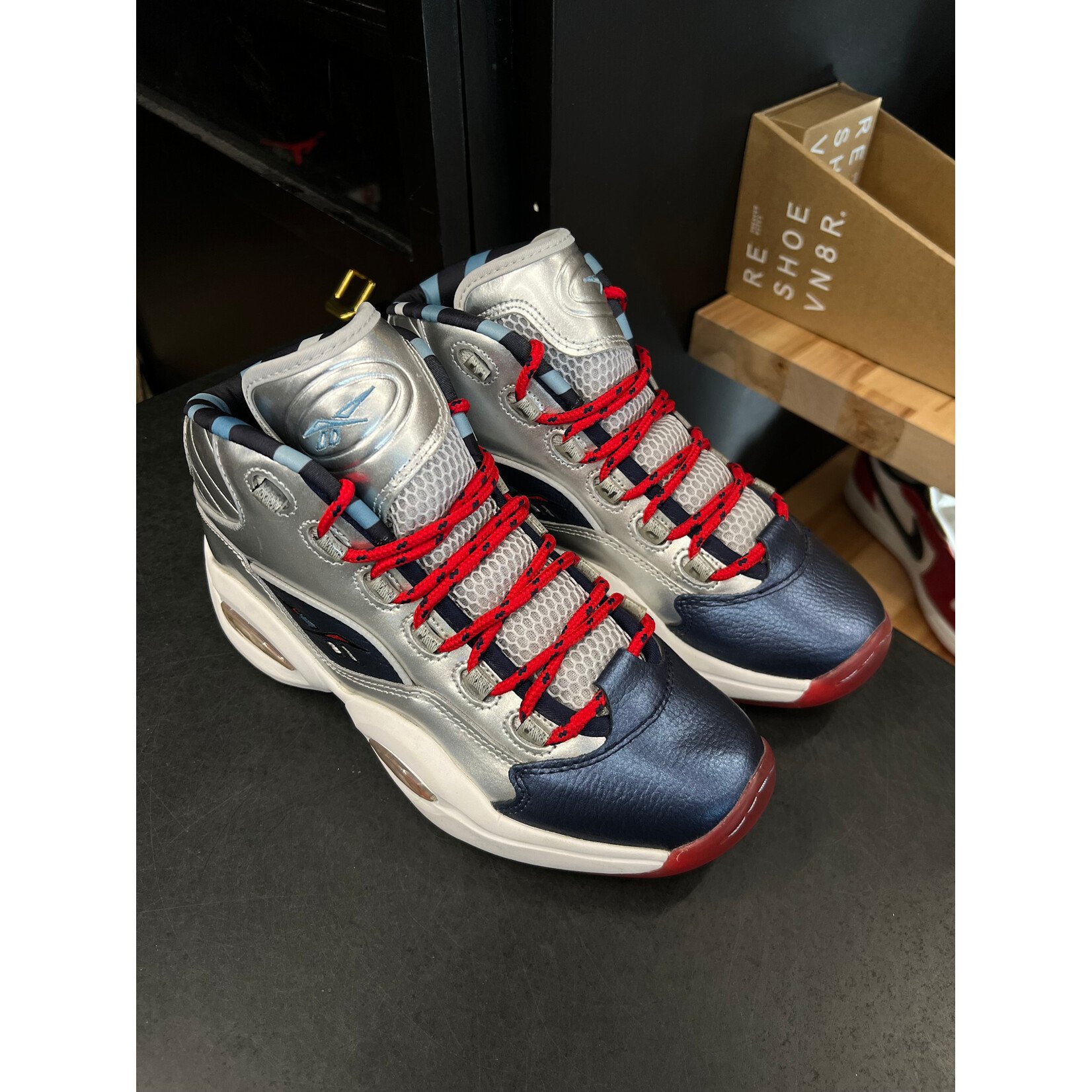 Reebok Reebok Question Mid Iverson x Harden Silver Size 8, PREOWNED