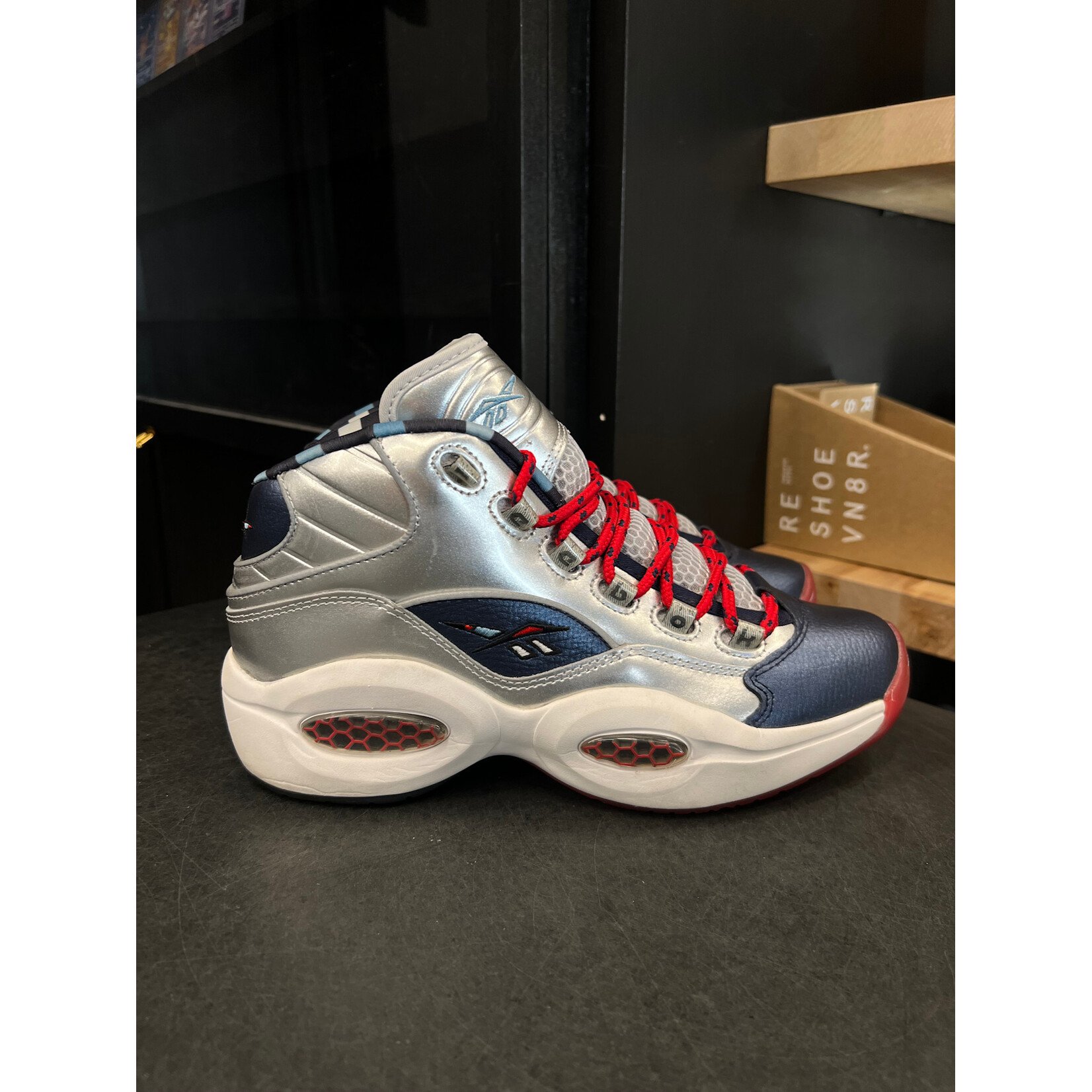 Reebok Reebok Question Mid Iverson x Harden Silver Size 8, PREOWNED