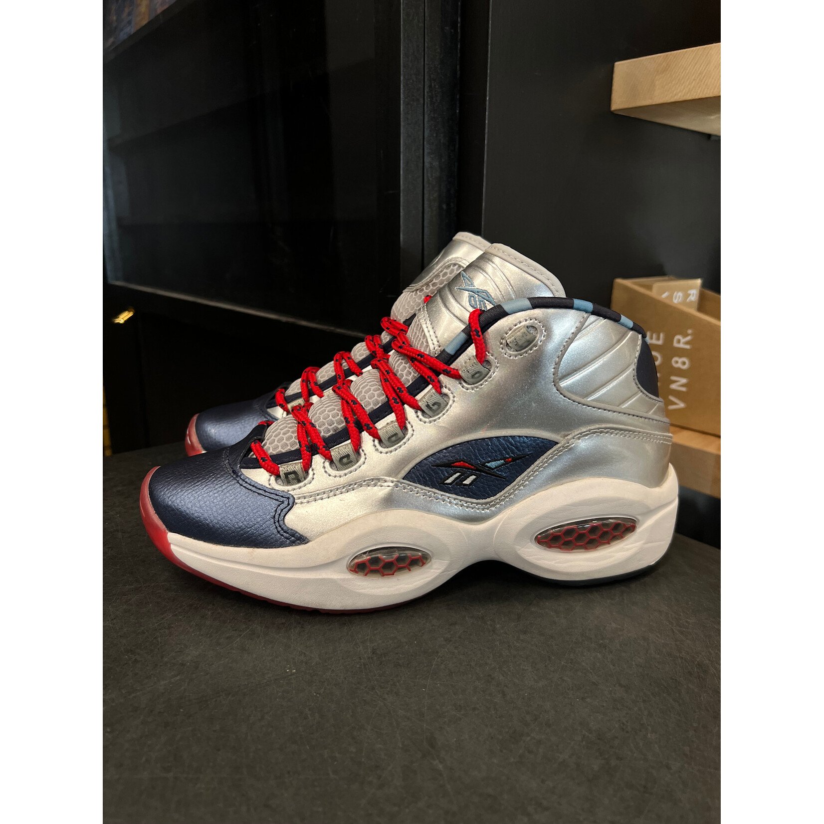 Reebok Reebok Question Mid Iverson x Harden Silver Size 8, PREOWNED