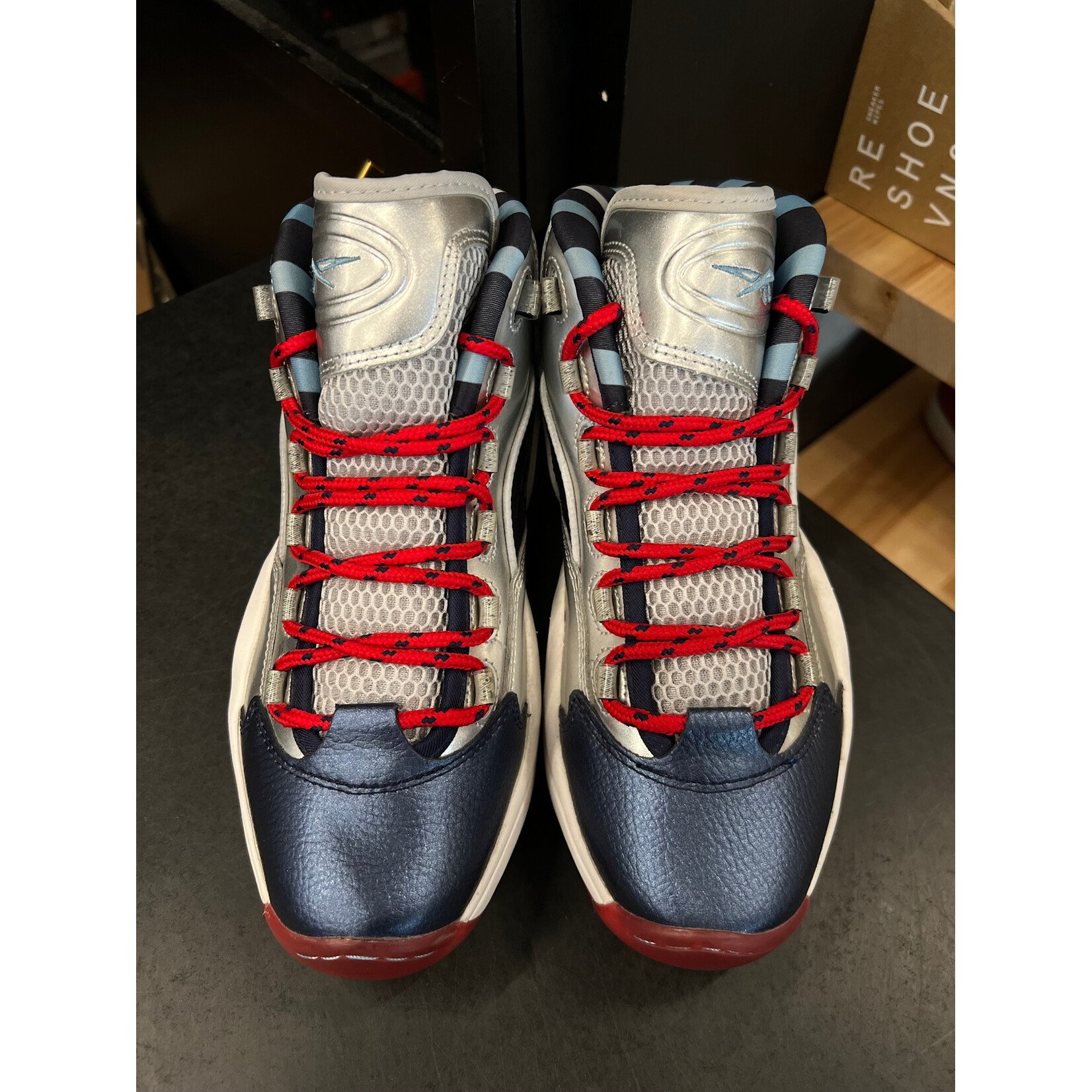 Reebok Reebok Question Mid Iverson x Harden Silver Size 8, PREOWNED