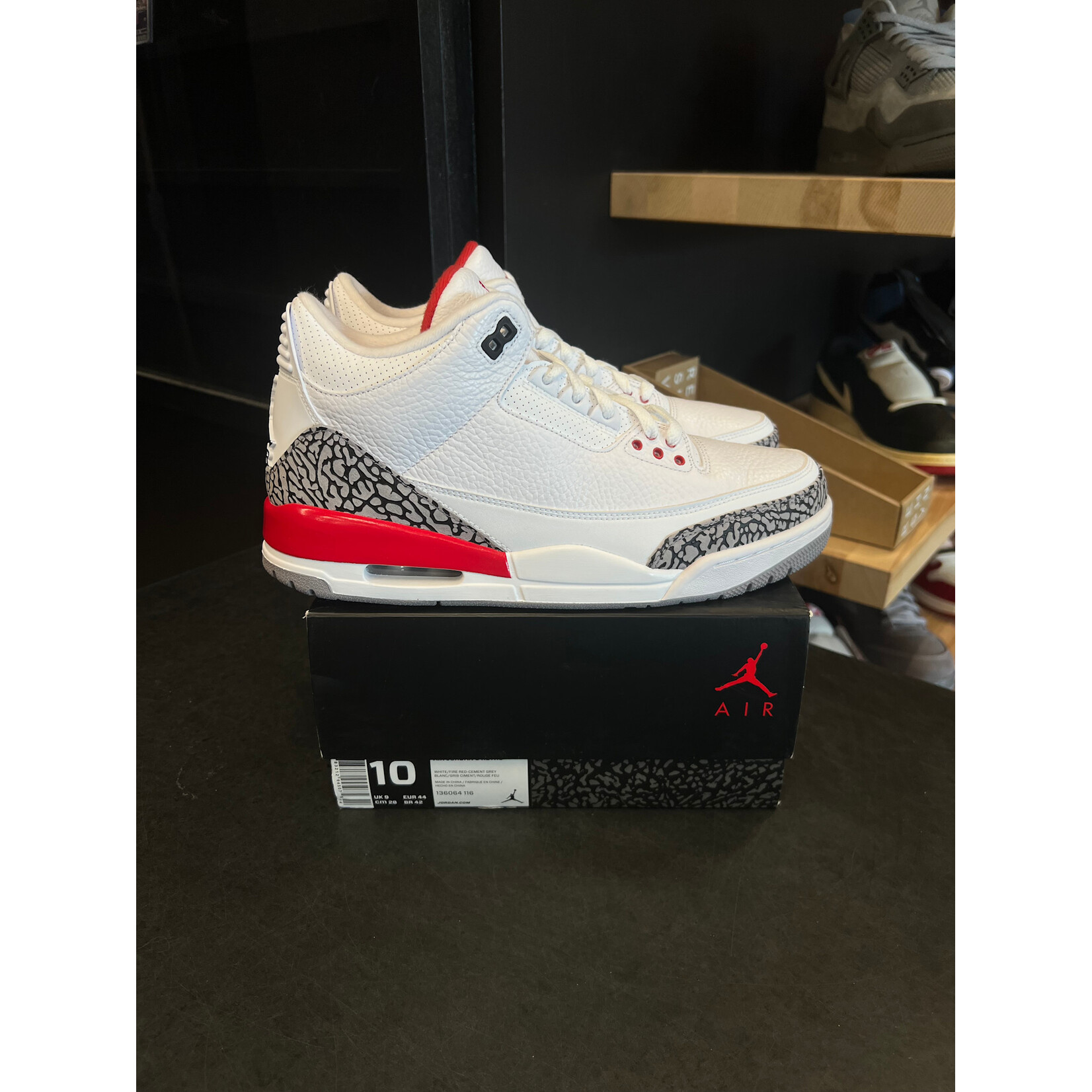 Jordan Jordan 3 Retro Hall of Fame Size 10, PREOWNED