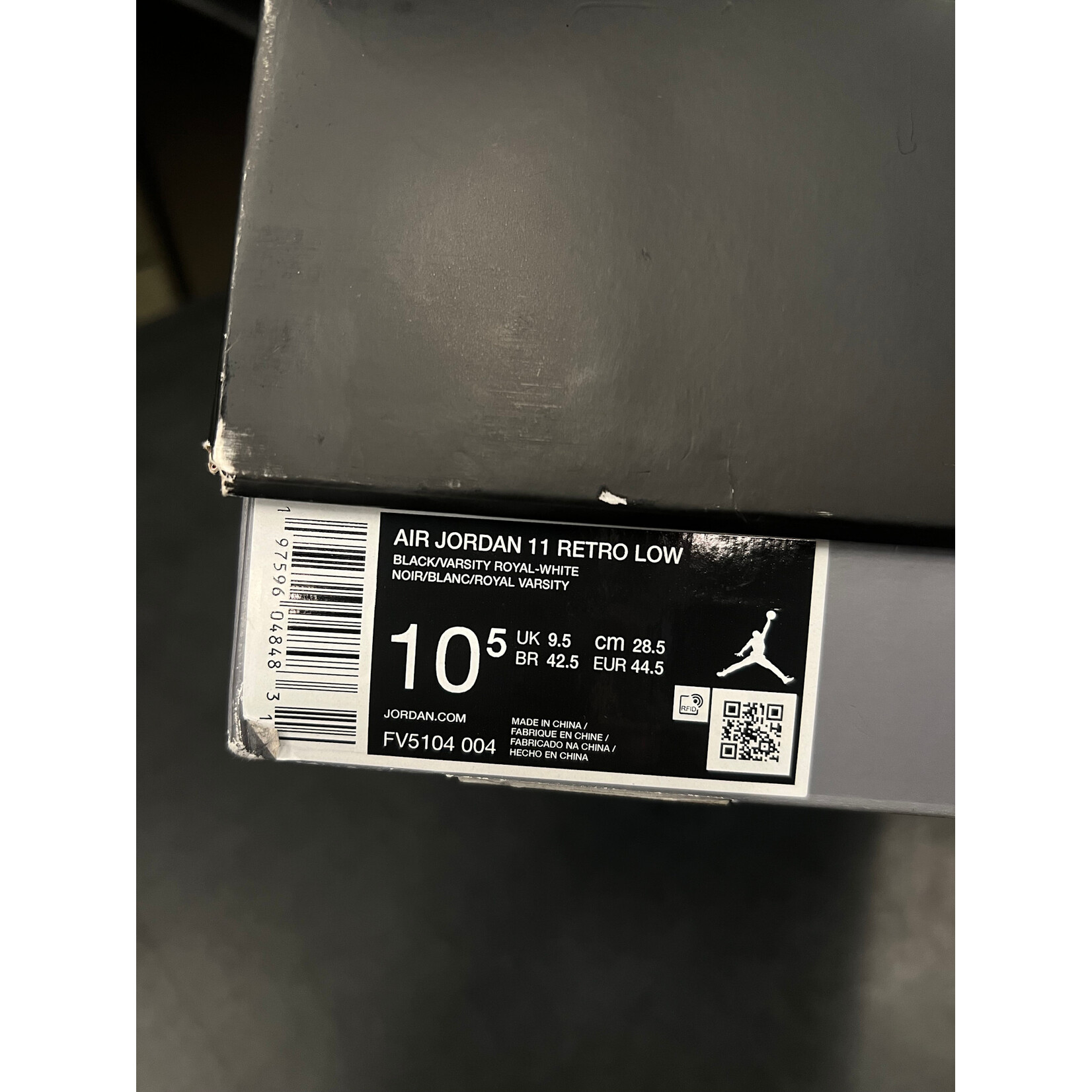 Jordan Jordan 11 Retro Low Space Jam Size 10.5, PREOWNED