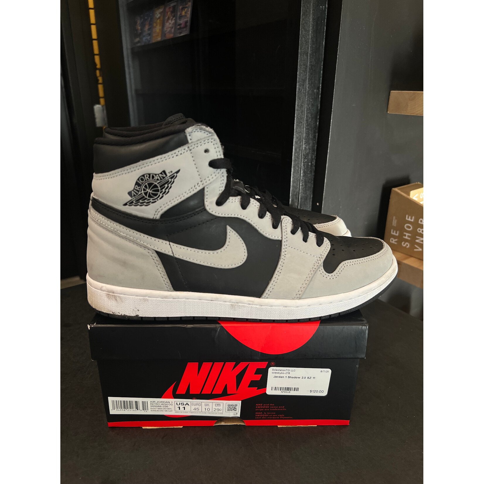 Jordan Jordan 1 Retro High Shadow 2.0 Size 11, PREOWNED