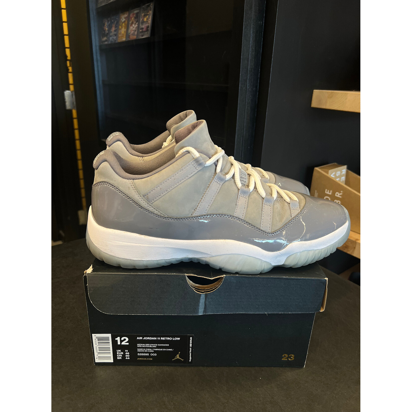 Jordan Jordan 11 Retro Low Cool Grey Size 12, PREOWNED