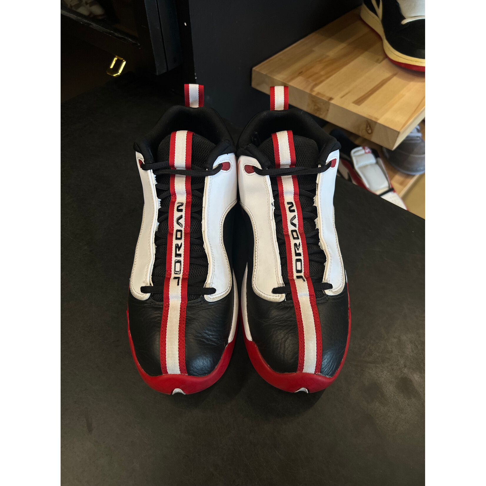 Jordan Jordan Jumpman Pro Quick White Varsity Red Black Size 10, PREOWNED