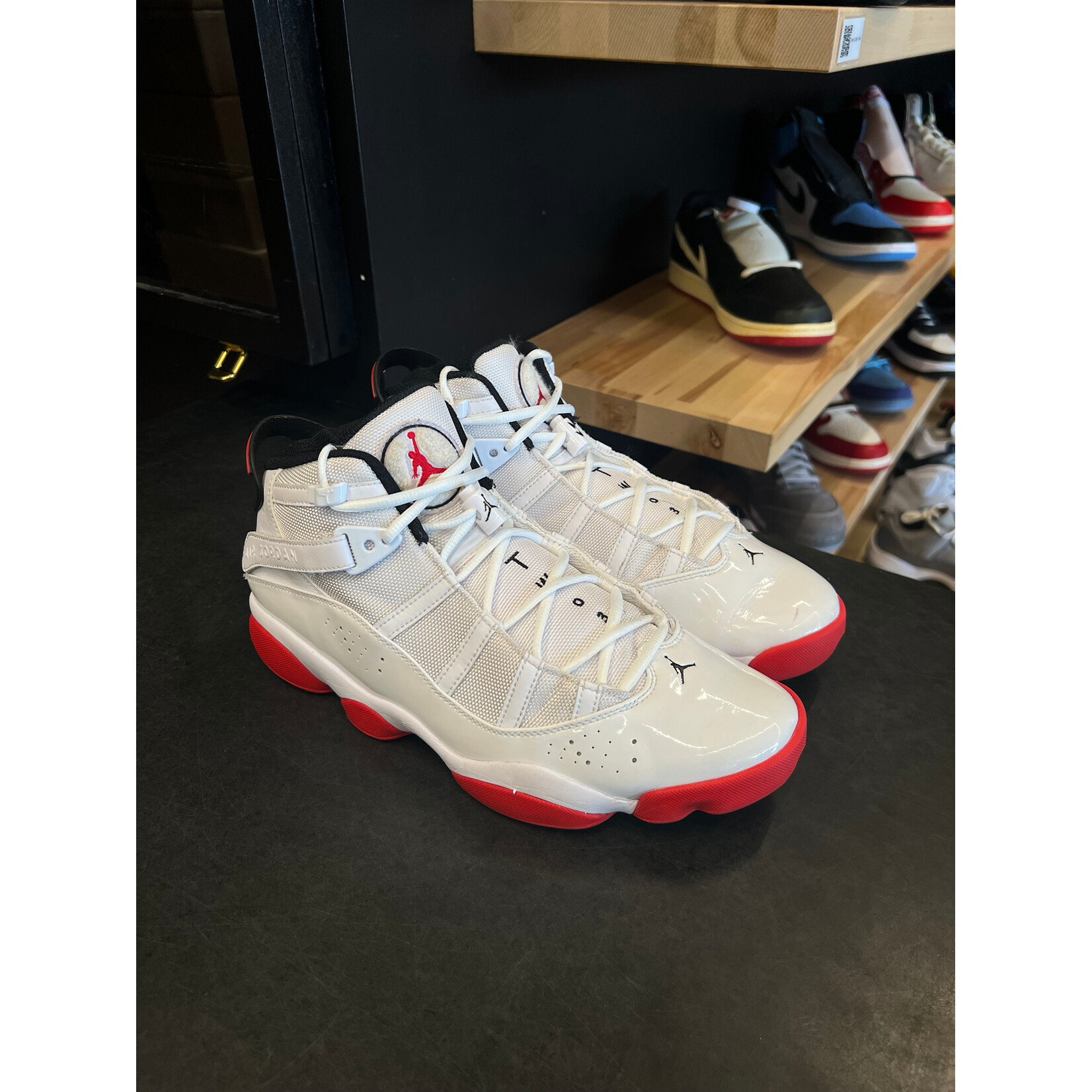Jordan Jordan 6 Rings White University Red Black Size 10.5, PREOWNED