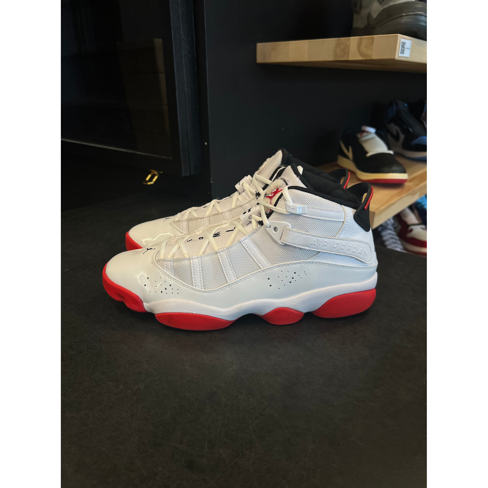 Jordan Jordan 6 Rings White University Red Black Size 10.5, PREOWNED
