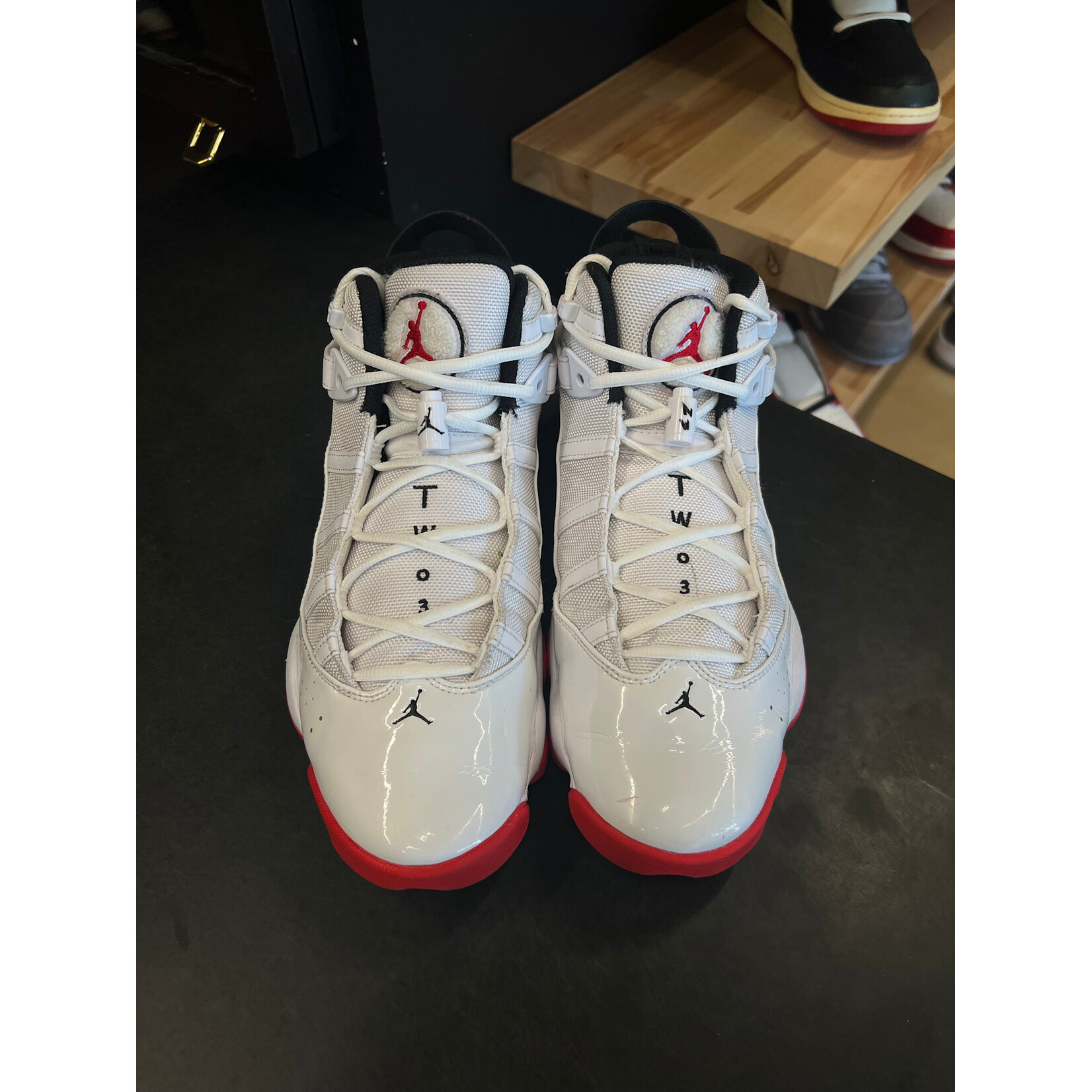 Jordan Jordan 6 Rings White University Red Black Size 10.5, PREOWNED