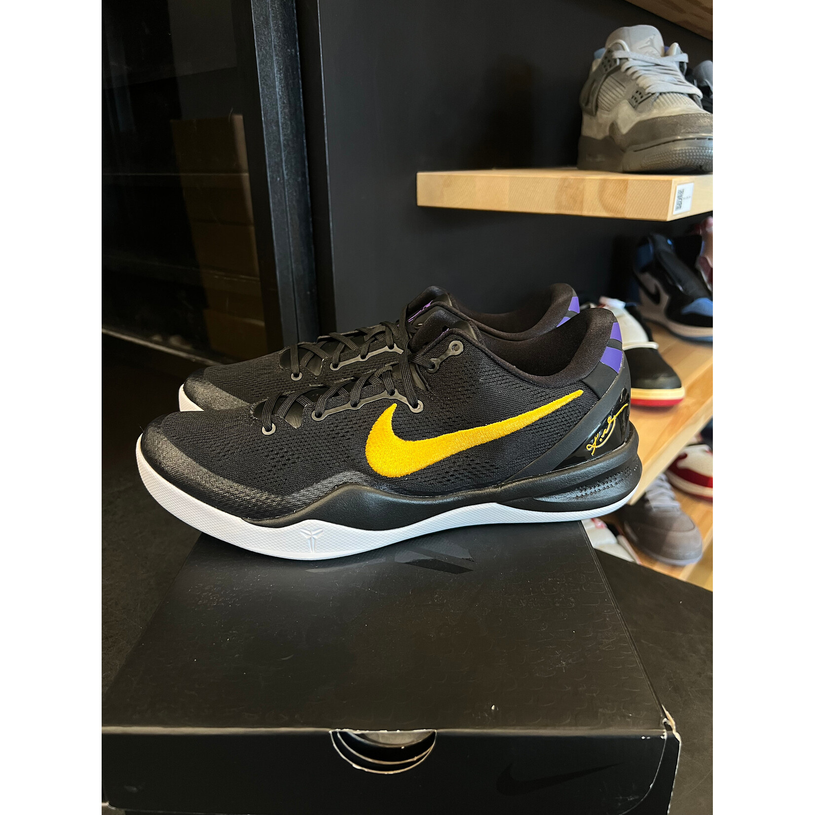 Nike Nike Kobe 8 Protro Lakers Away Size 12, PREOWNED