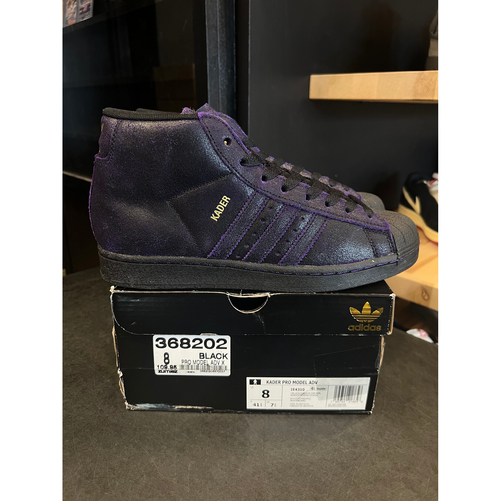 Adidas adidas Pro Model ADV Kader Dark Purple Size 8, PREOWNED