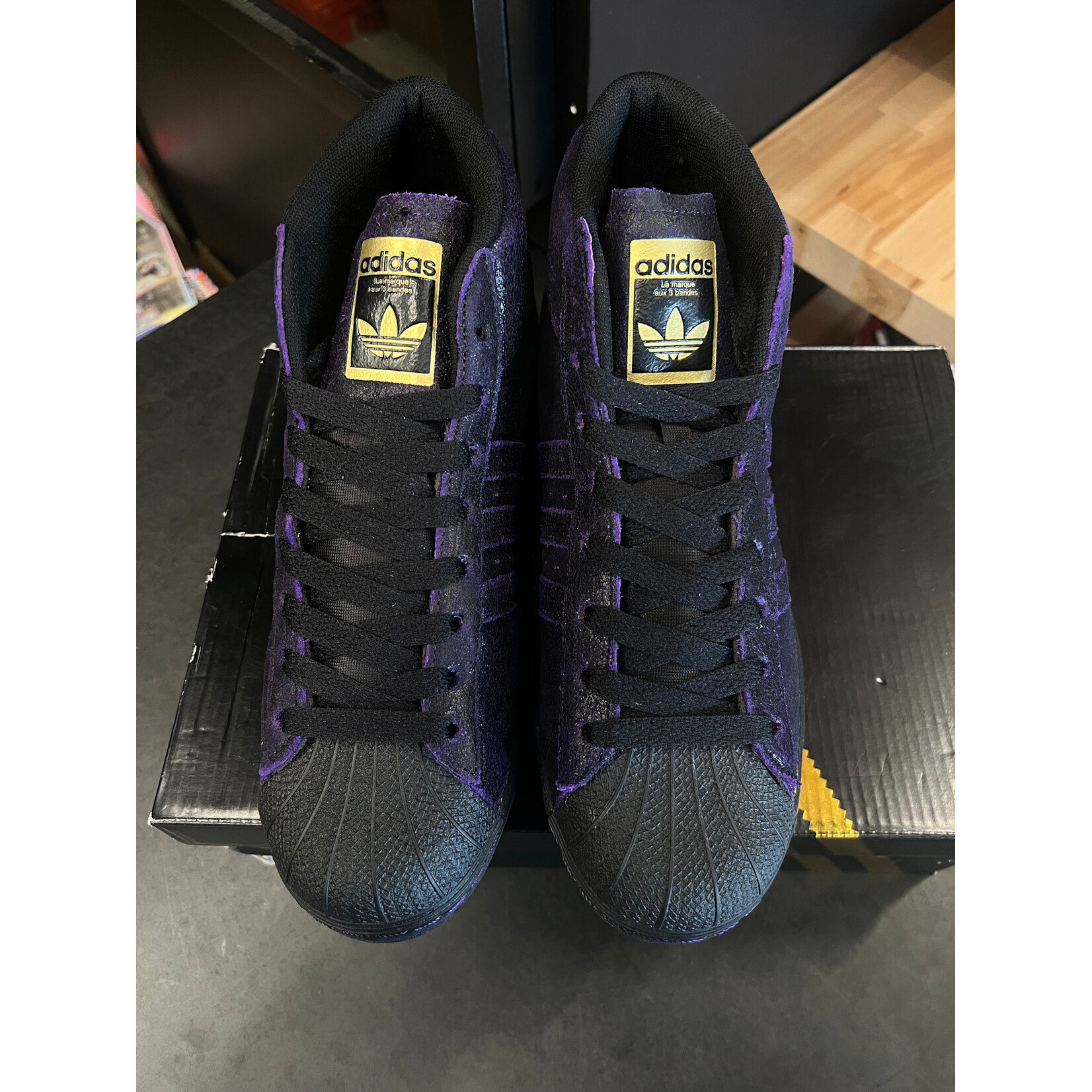 Adidas adidas Pro Model ADV Kader Dark Purple Size 8, PREOWNED