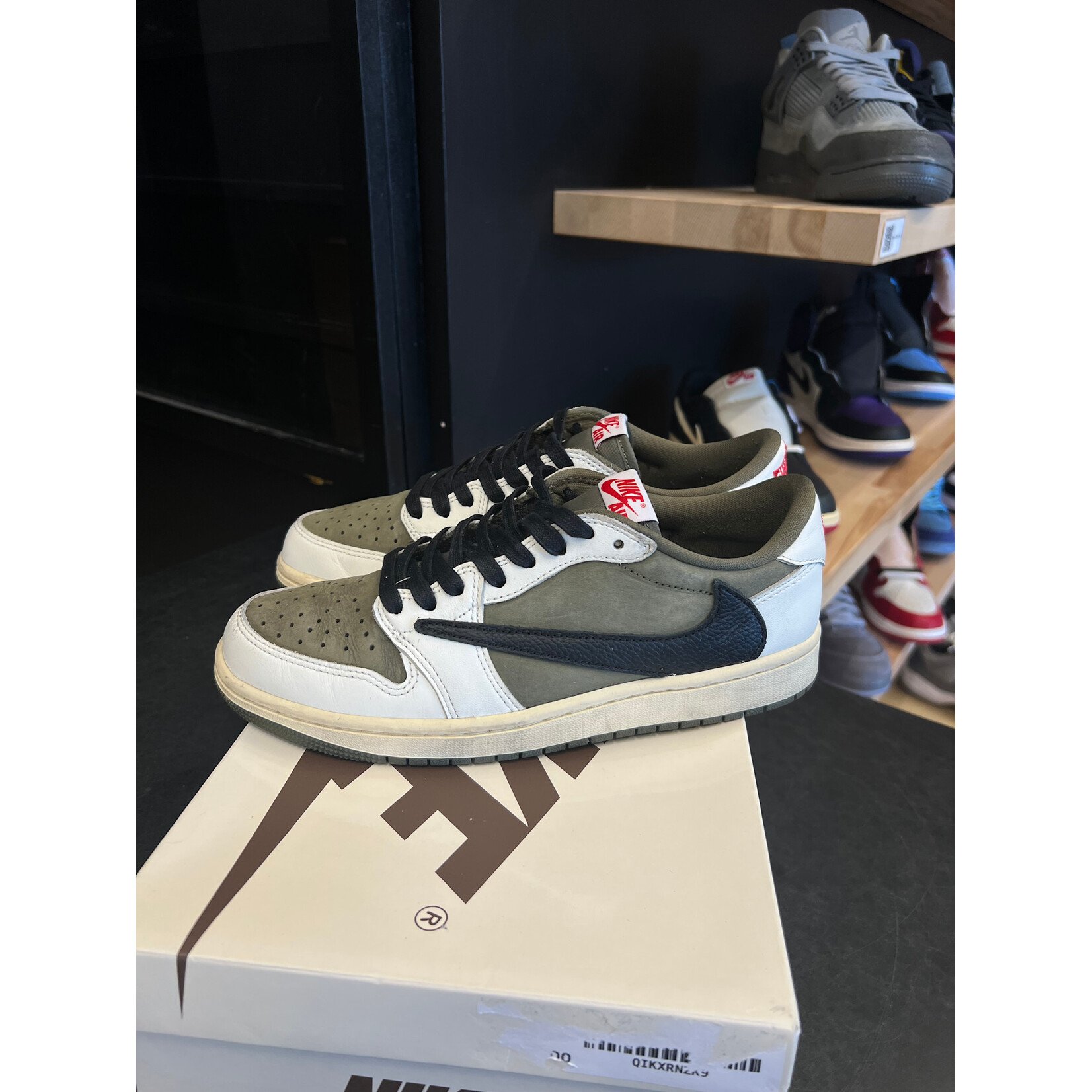 Jordan Jordan 1 Retro Low OG SP Travis Scott Medium Olive Size 7.5, PREOWNED