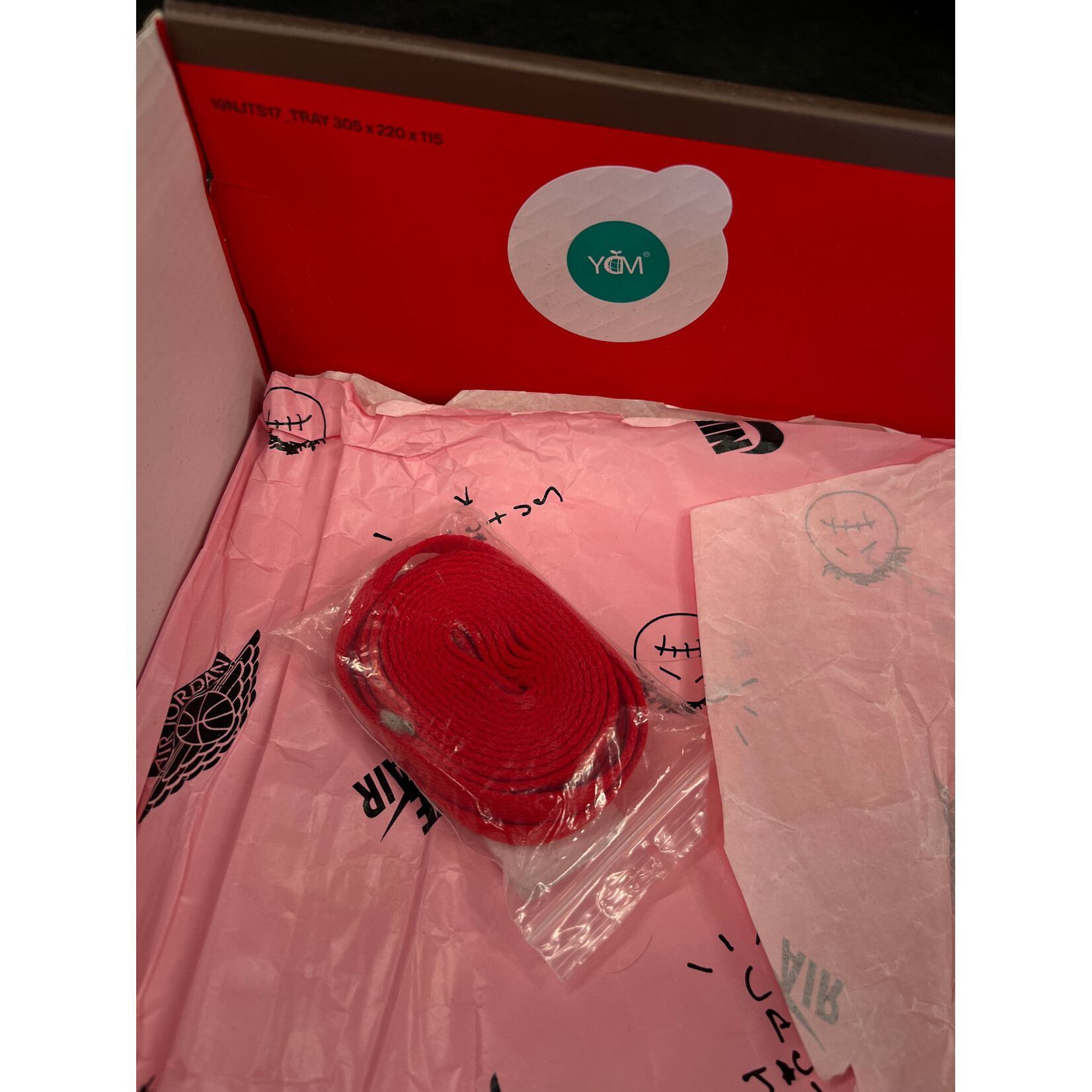 Jordan Jordan 1 Retro High OG SP Travis Scott Mocha Size 8, PREOWNED