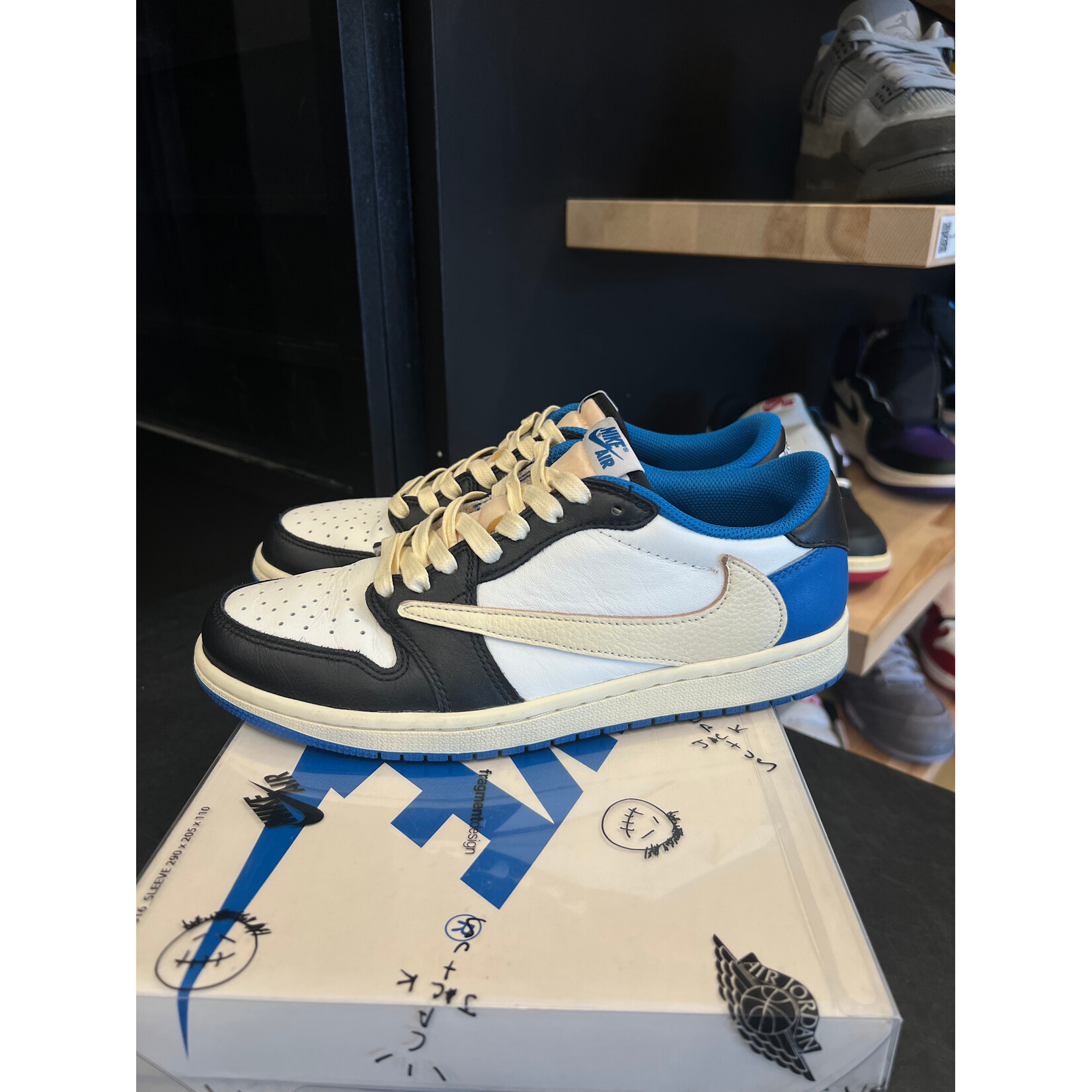 Jordan Jordan 1 Retro Low OG SP Fragment x Travis Scott Size 8, PREOWNED