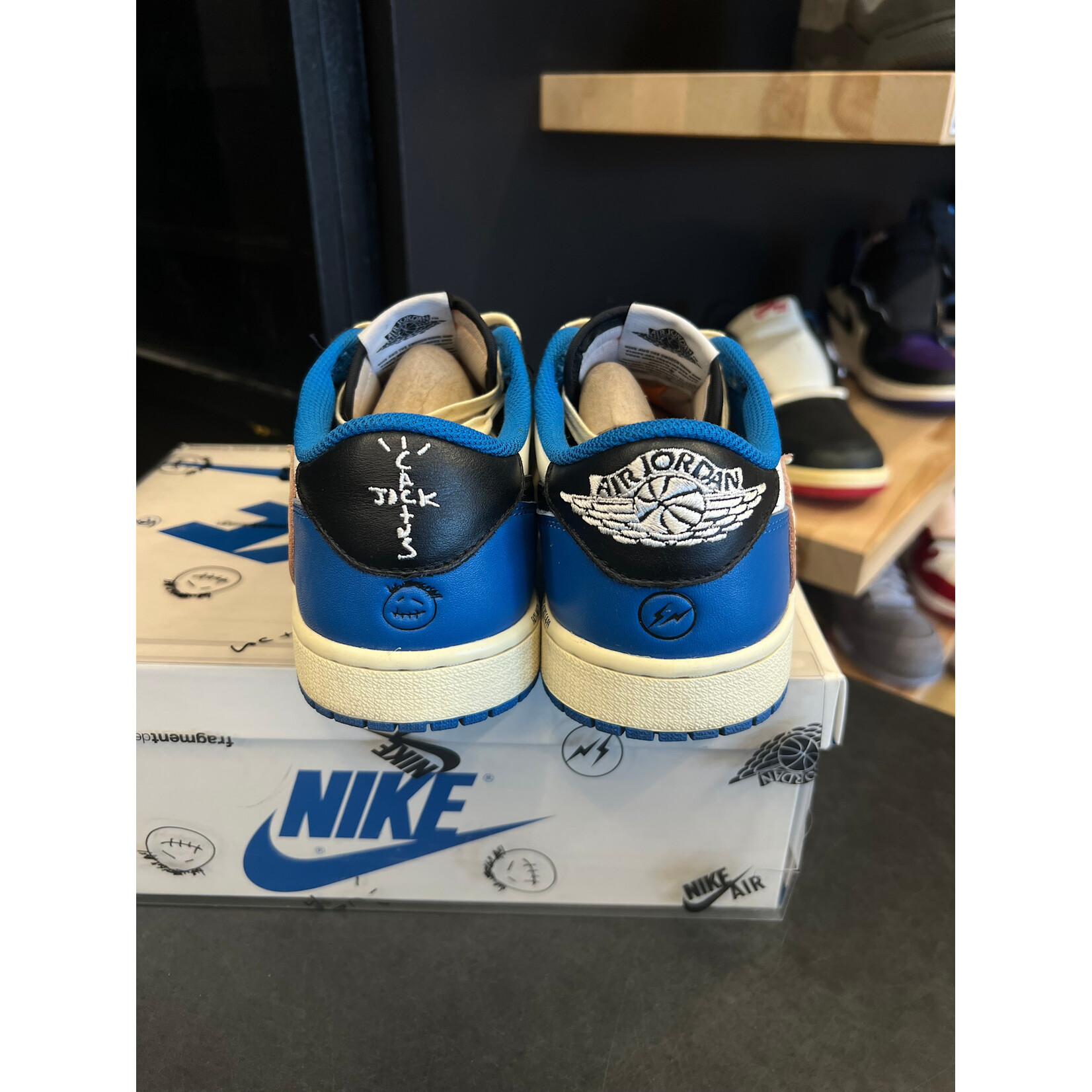 Jordan Jordan 1 Retro Low OG SP Fragment x Travis Scott Size 8, PREOWNED