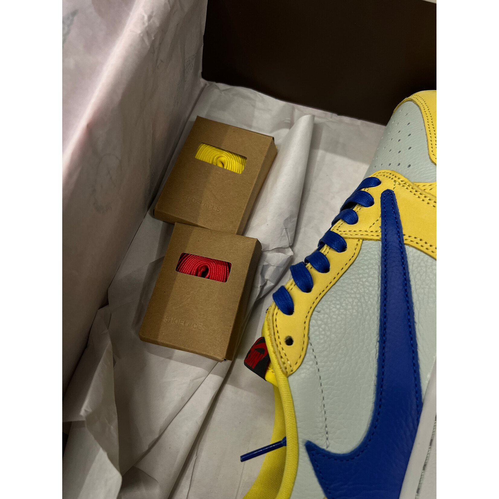 Jordan Jordan 1 Retro Low OG SP Travis Scott Canary (Women's) Size 10W, PREOWNED