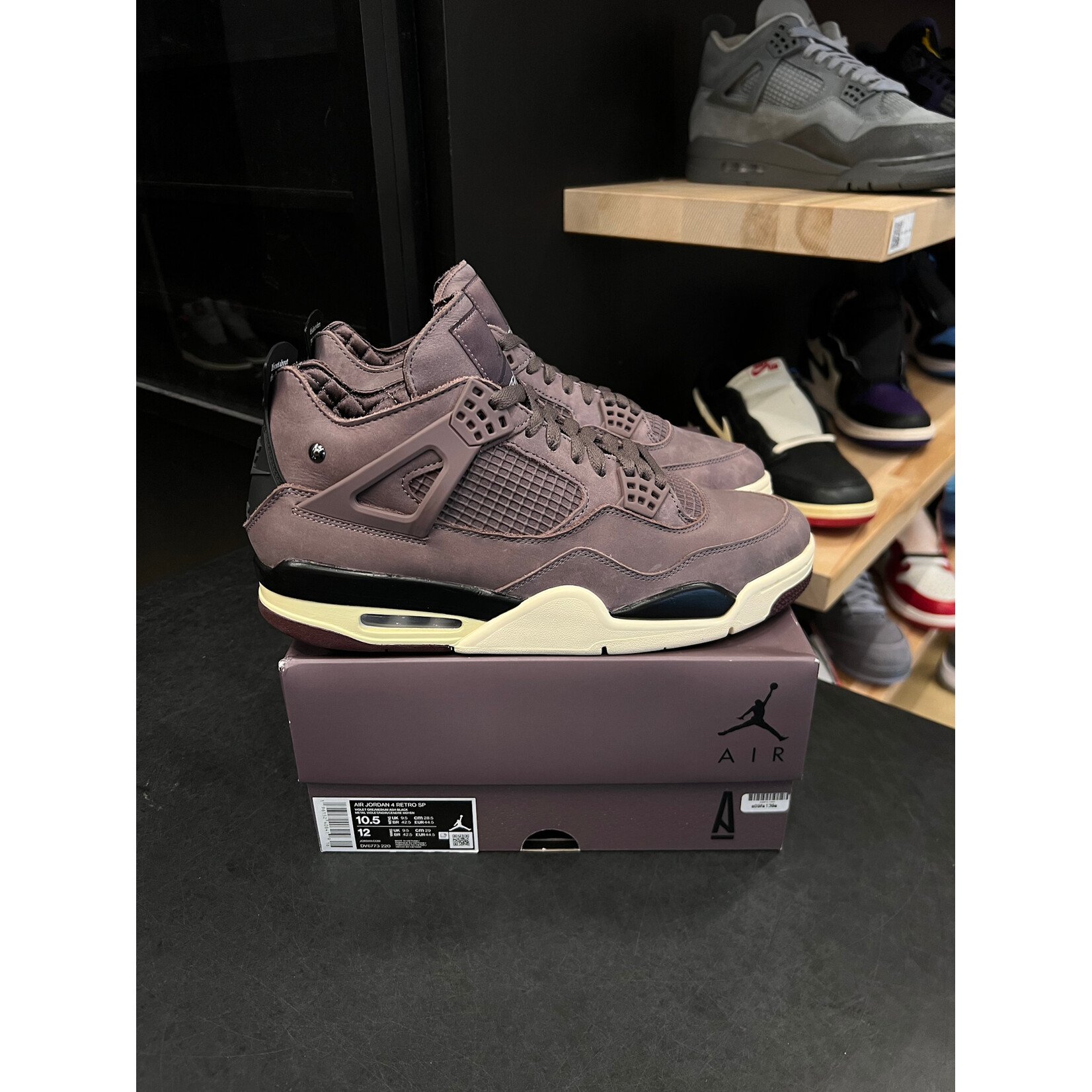 Jordan Jordan 4 Retro SPA Ma Maniére Violet Ore Size 10.5, PREOWNED