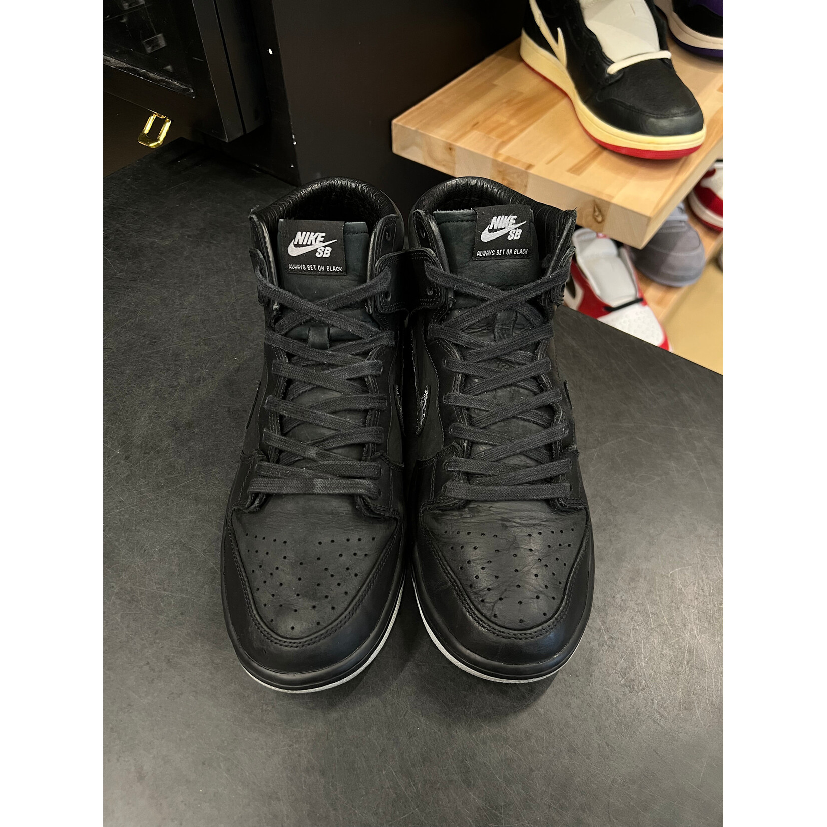 Nike Nike SB Dunk High Black Bar Size 10.5, PREOWNED