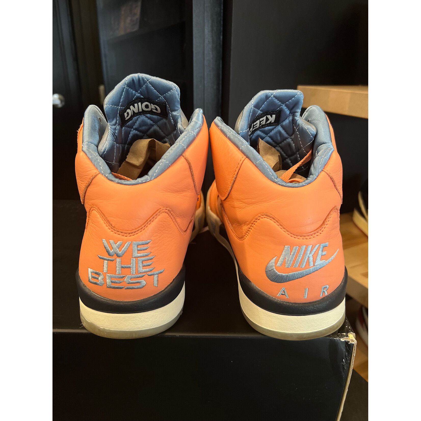 Jordan Jordan 5 Retro DJ Khaled We The Best Crimson Bliss Size 13, PREOWNED