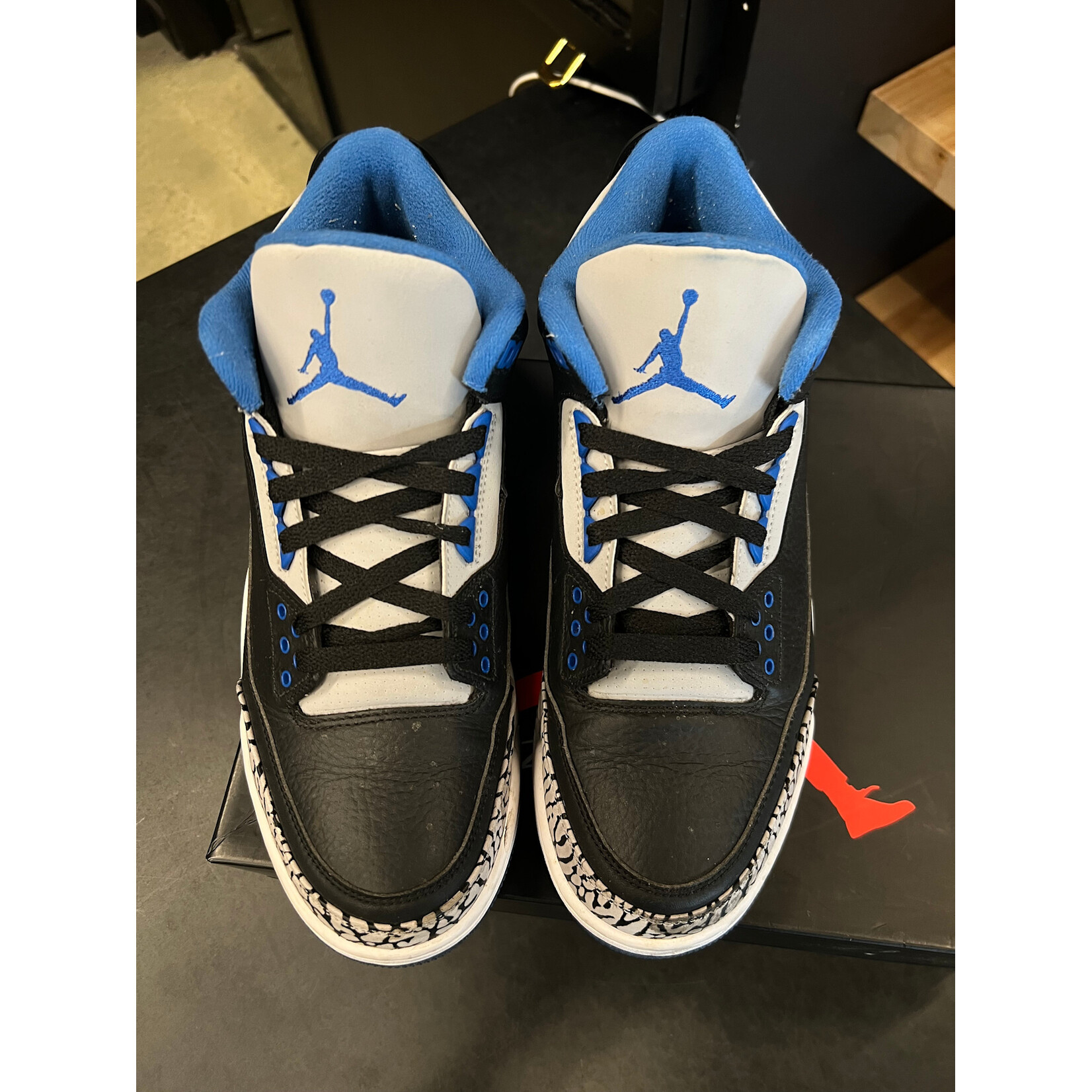 Jordan Jordan 3 Retro Sport Blue Size 9, PREOWNED