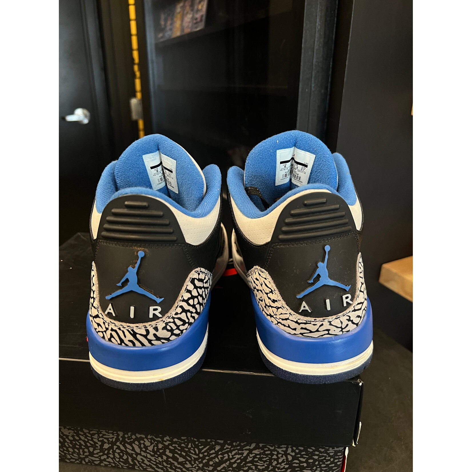 Jordan Jordan 3 Retro Sport Blue Size 9, PREOWNED