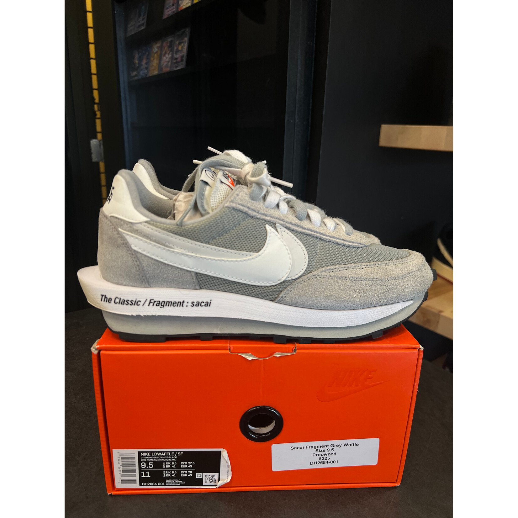 Nike Nike LD Waffle SF sacai Fragment Grey Size 9.5, PREOWNED