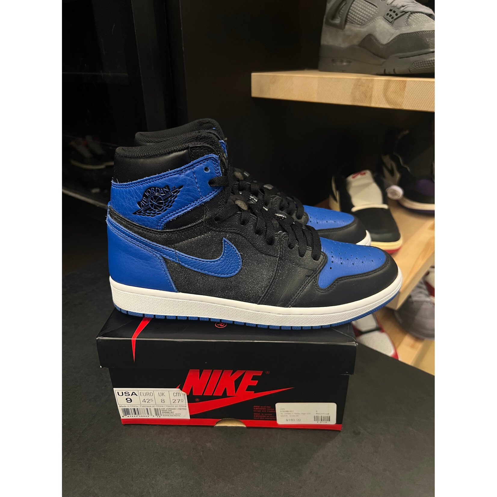 Jordan Jordan 1 Retro Royal (2017) Size 9, PREOWNED