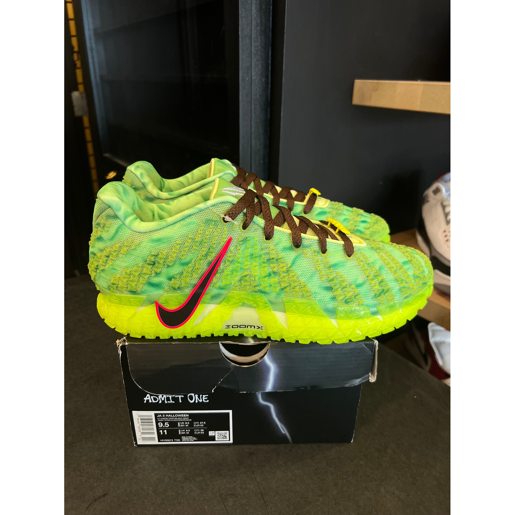 Nike Nike Ja 3 Zombie Size 9.5, PREOWNED TRIED ON
