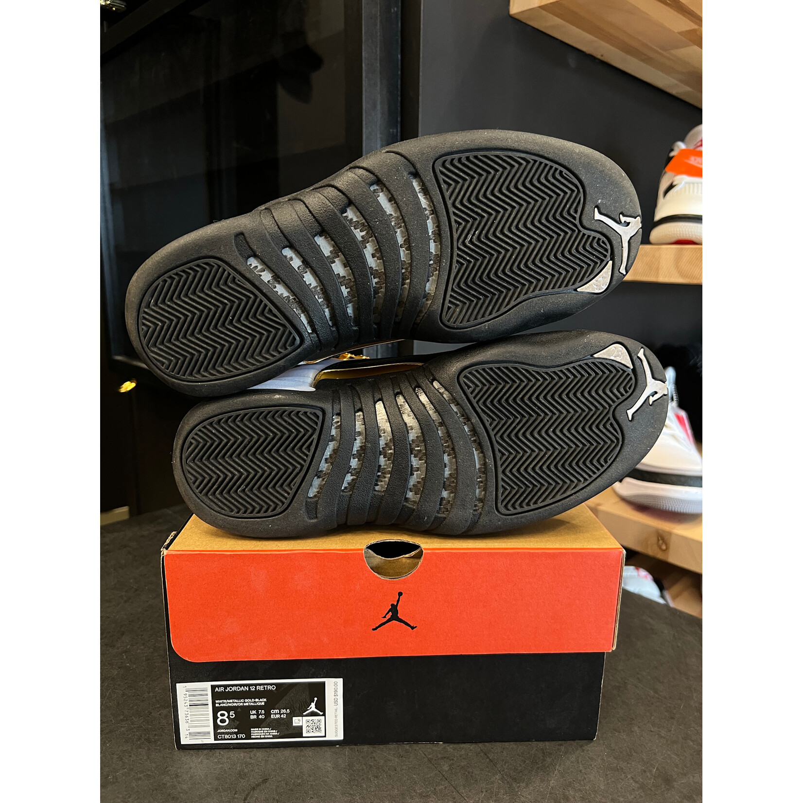 Jordan Jordan 12 Retro Royalty Taxi Size 8.5, PREOWNED