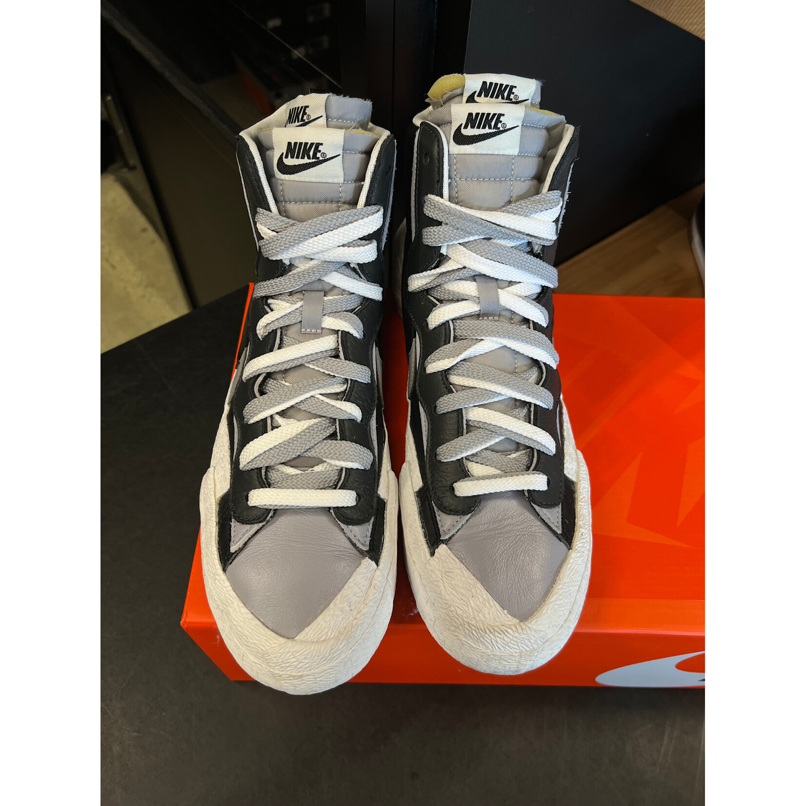 Nike Nike Blazer Mid sacai Black Grey Size 10.5, PREOWNED