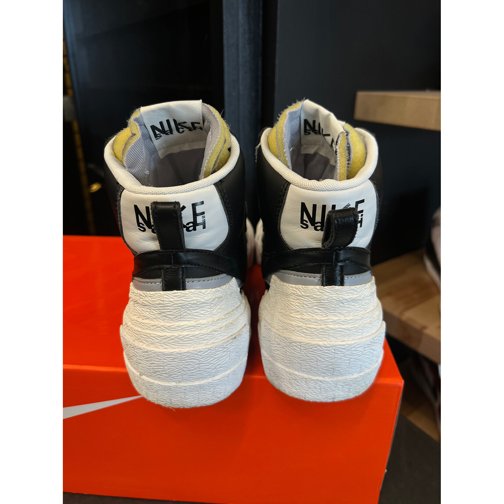 Nike Nike Blazer Mid sacai Black Grey Size 10.5, PREOWNED