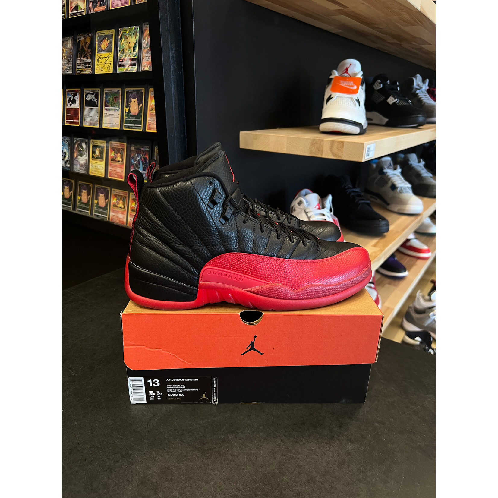 Jordan Jordan 12 Retro Flu Game (2016) Size 13, PREOWNED