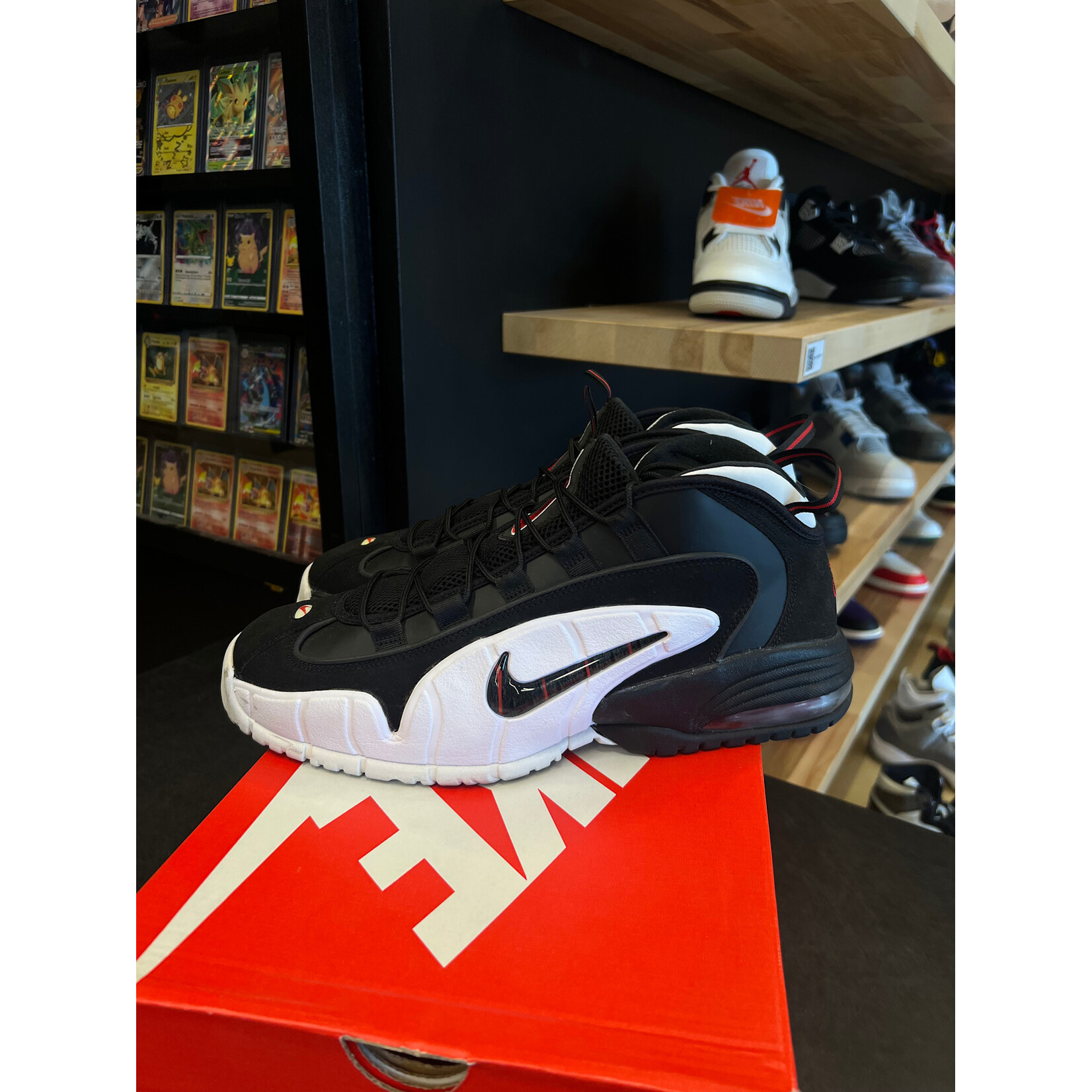 Nike Nike Air Max Penny Black White Red Size 13, PREOWNED REP BOX
