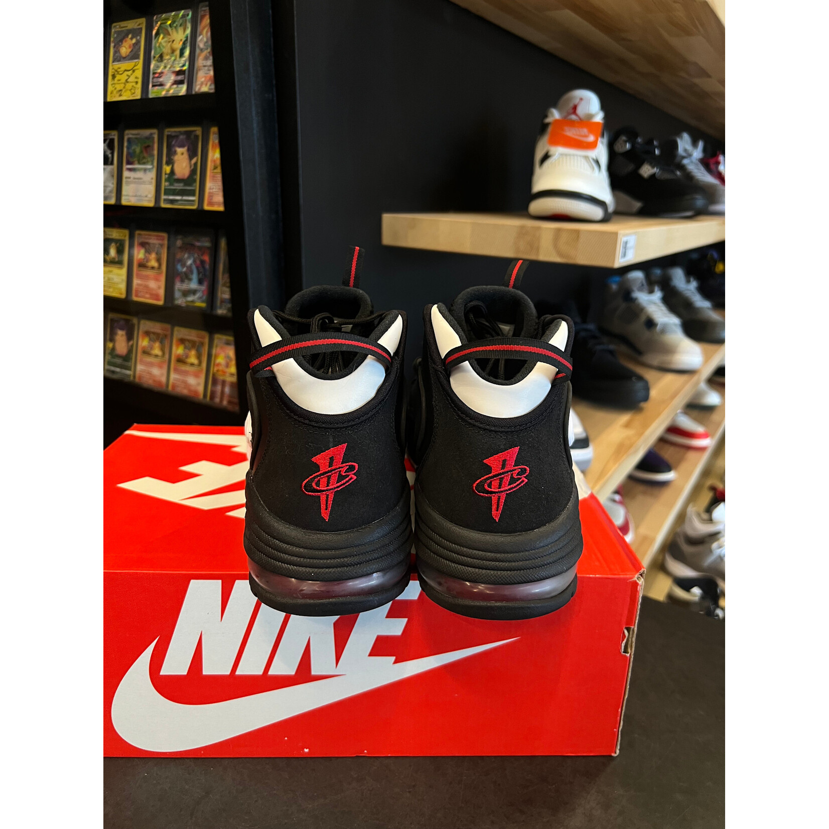 Nike Nike Air Max Penny Black White Red Size 13, PREOWNED REP BOX