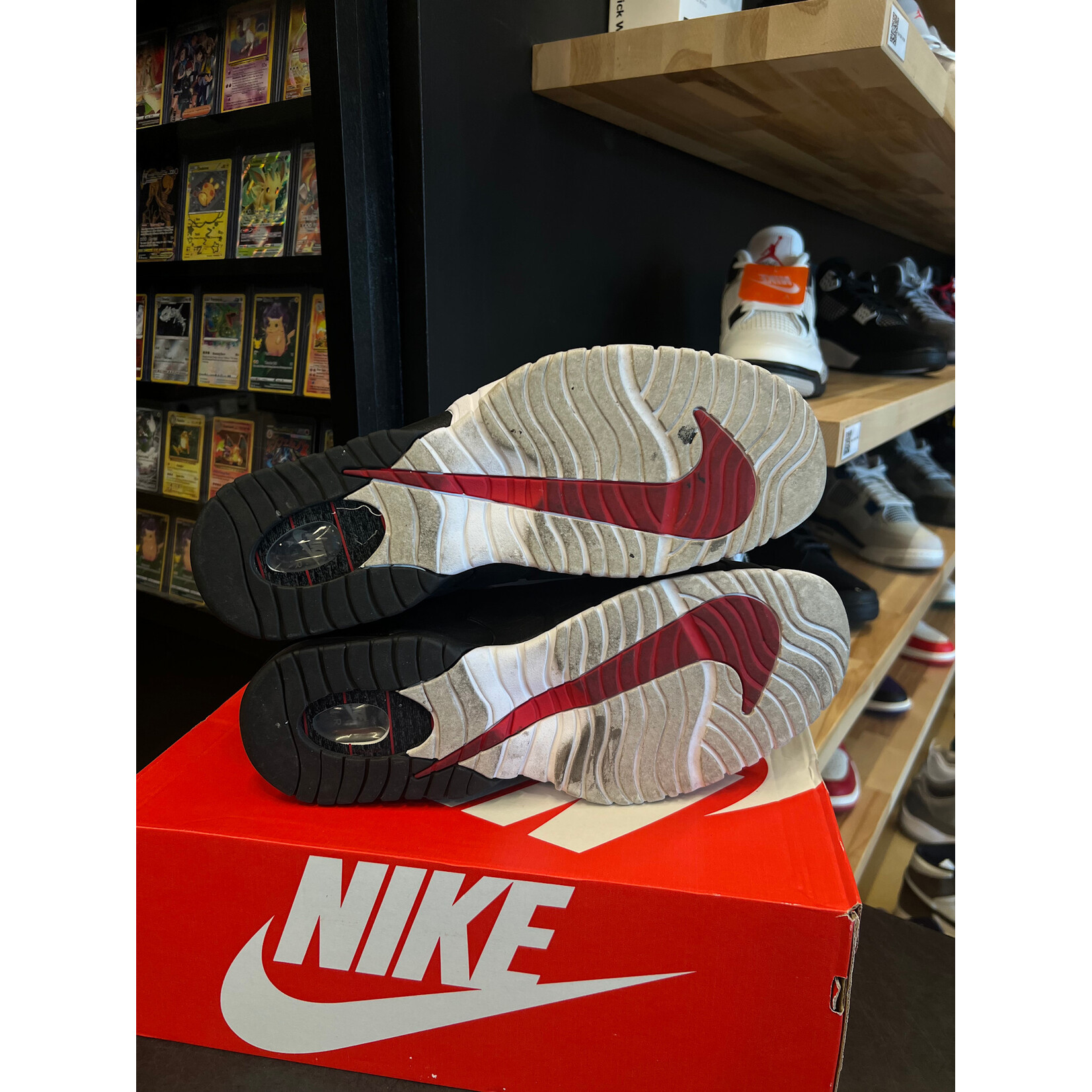 Nike Nike Air Max Penny Black White Red Size 13, PREOWNED REP BOX