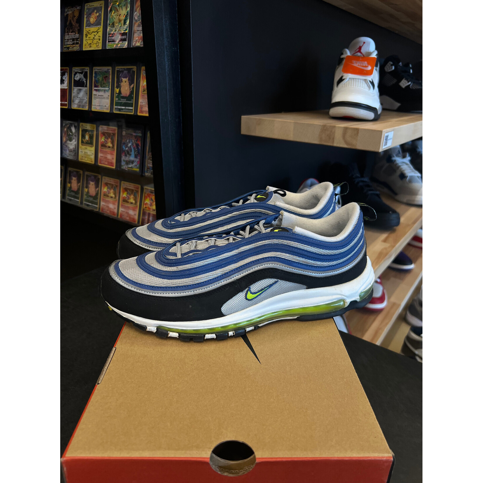 Nike Nike Air Max 97 OG Atlantic Blue Voltage Yellow Size 13, PREOWNED