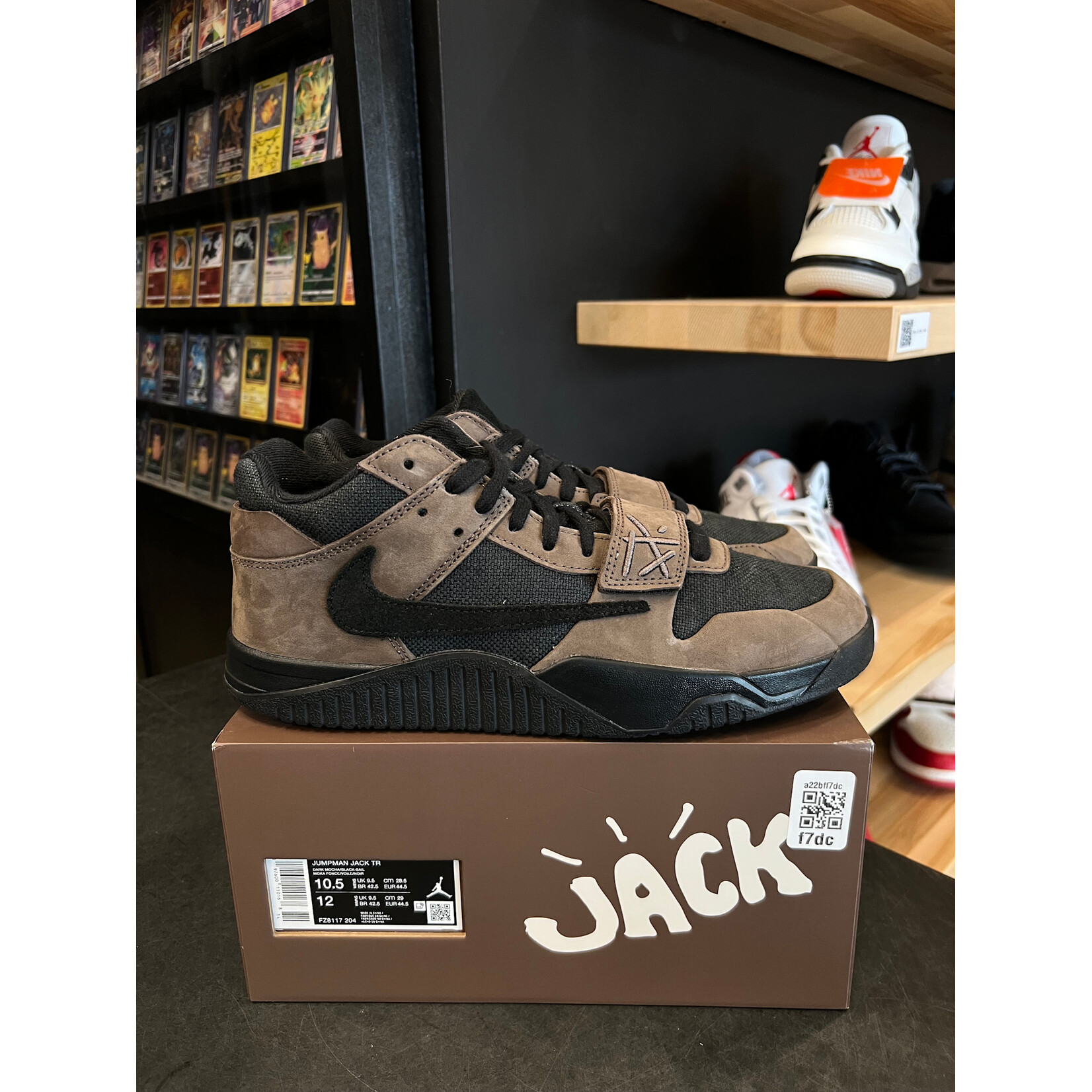 Jordan Jordan Jumpman Jack TR Travis Scott Dark Mocha Size 10.5, PREOWNED