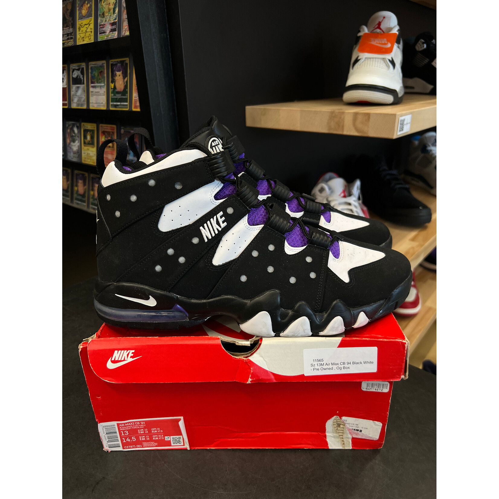 Nike Nike Air Max 2 CB '94 Black White Purple Size 13, PREOWNED