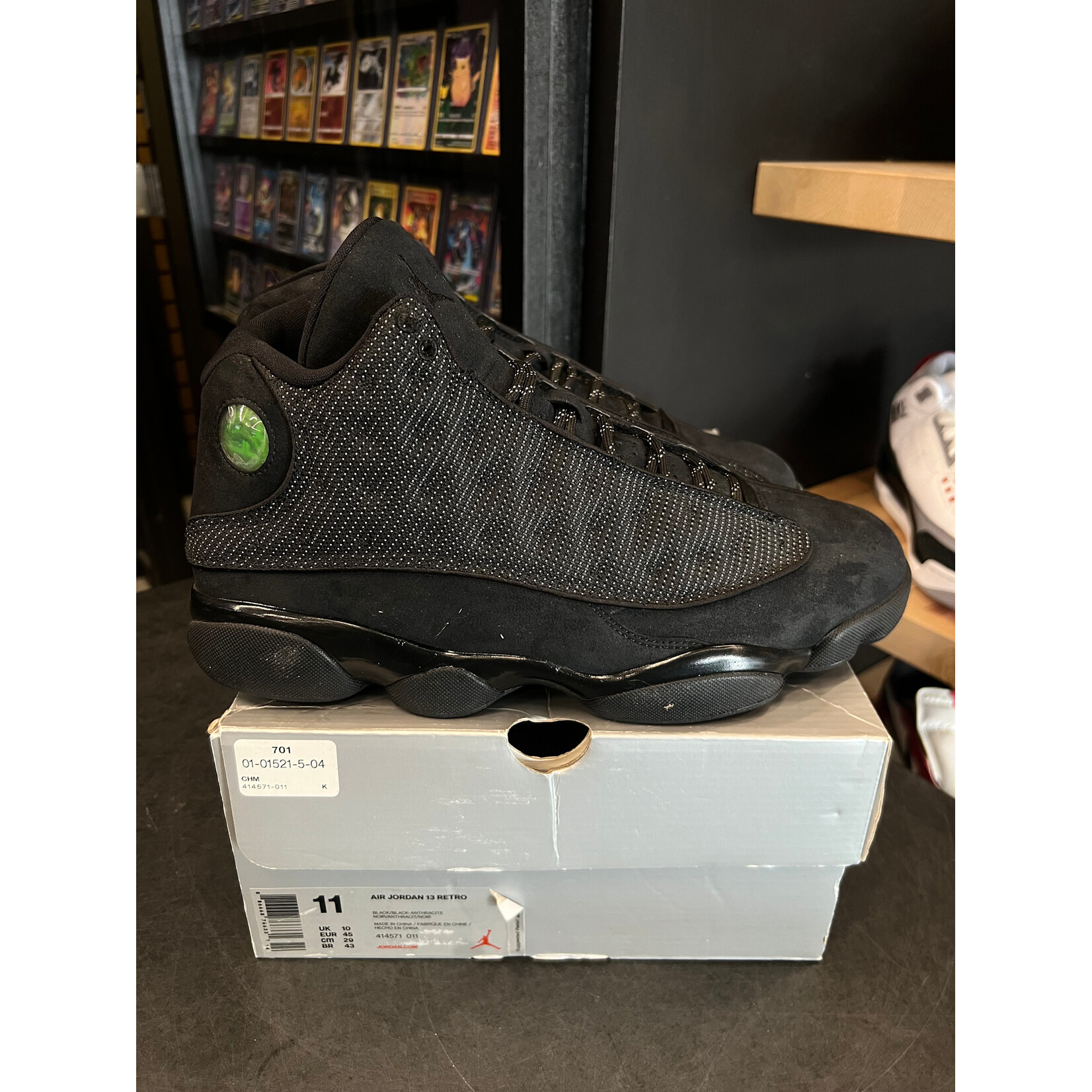 Jordan Jordan 13 Retro Black Cat Size 11, PREOWNED